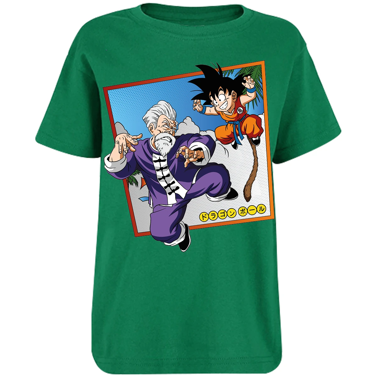 Playera Dragon Ball Goku Vs Jackie Shun para Niño 5