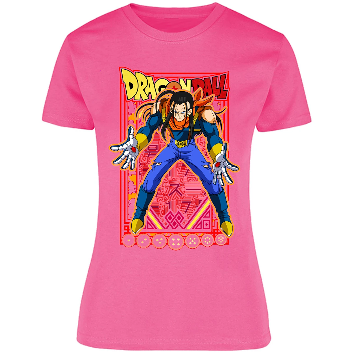 Blusa Dragon Ball Anime Androide 17 Blusa para Mujer 16