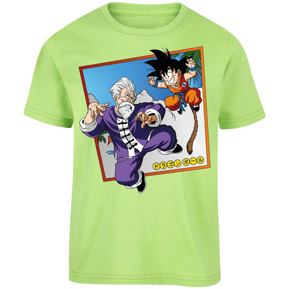 Playera Dragon Ball Goku Vs Jackie Shun para Niño 12