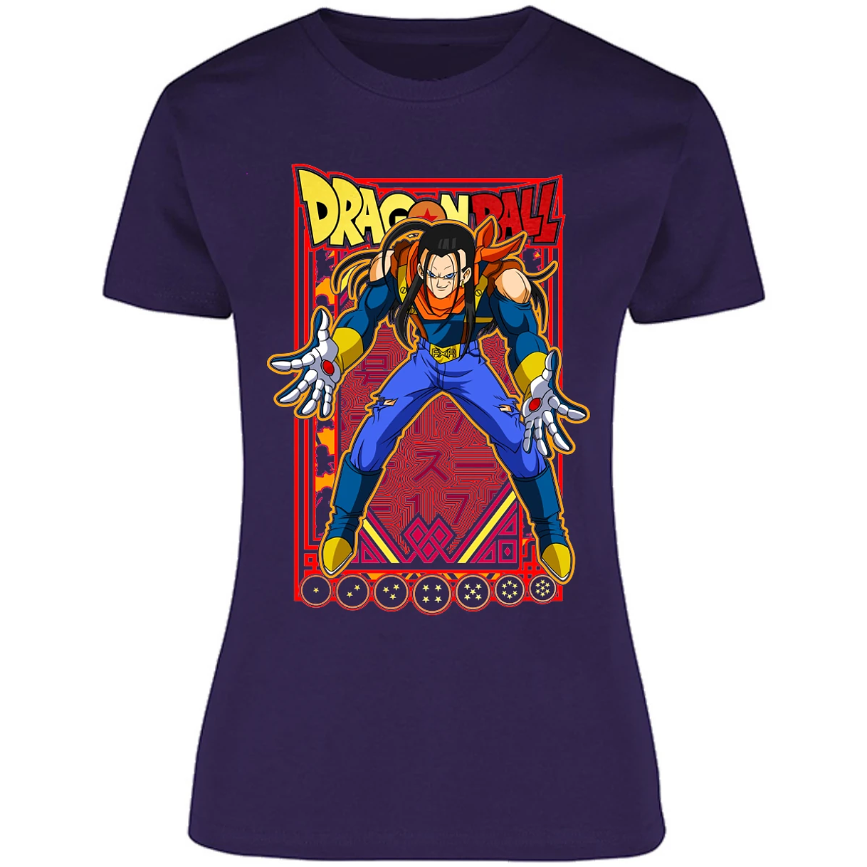 Blusa Dragon Ball Anime Androide 17 Blusa para Mujer 1