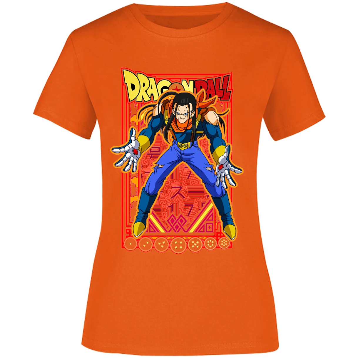 Blusa Dragon Ball Anime Androide 17 Blusa para Mujer 18
