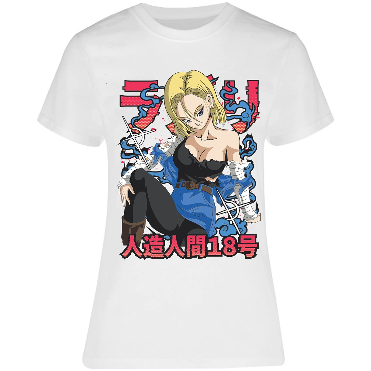 Blusa Dragon Ball Anime Androide 18 Blusa para Mujer 1