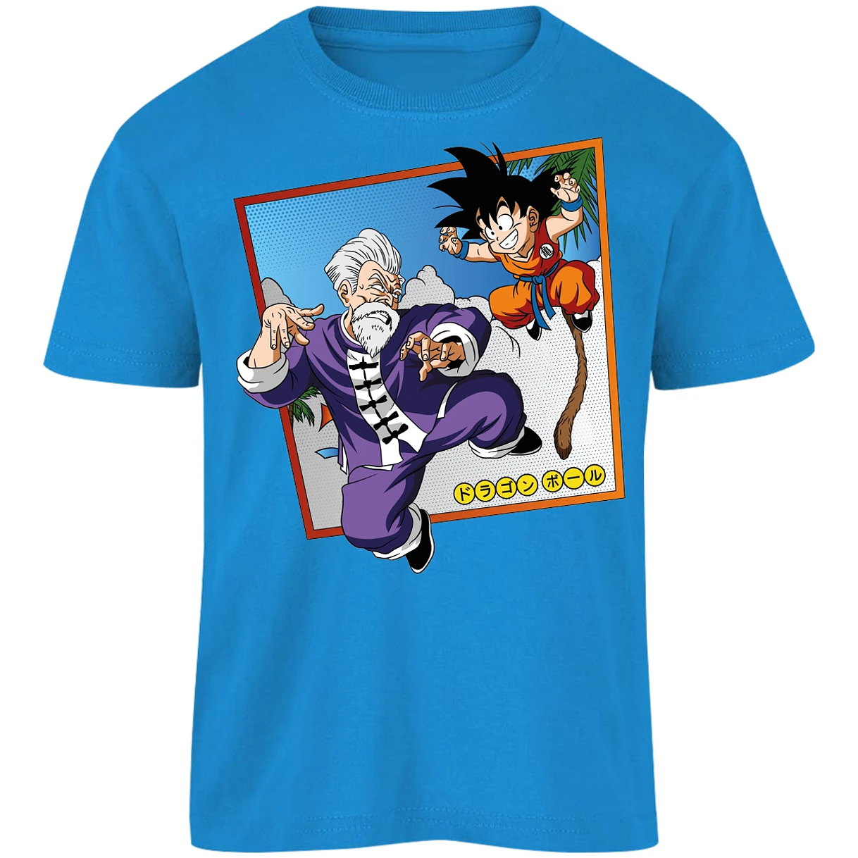 Playera Dragon Ball Goku Vs Jackie Shun para Niño 2