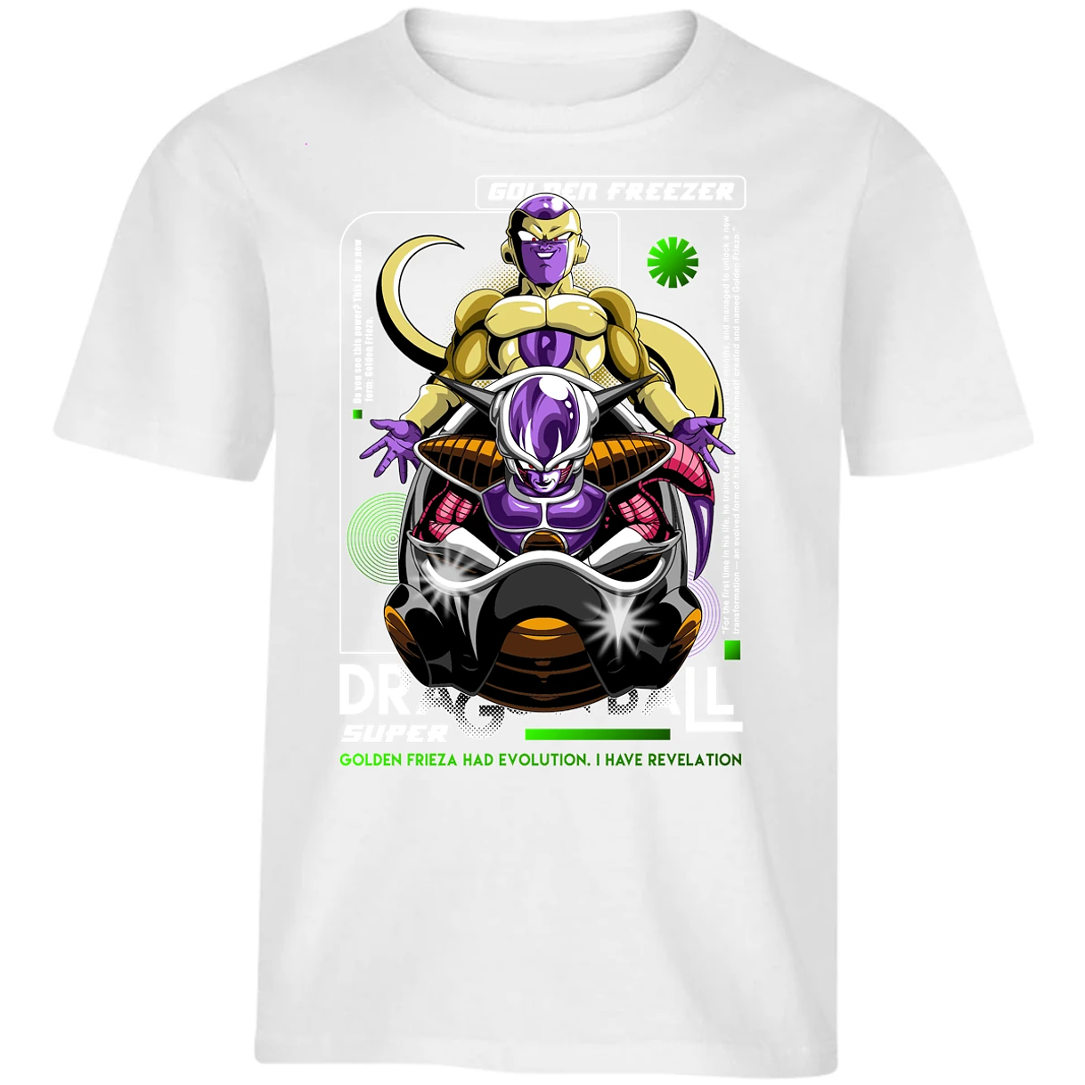 Playera Dragon Ball Golden Freezer para Niño 16