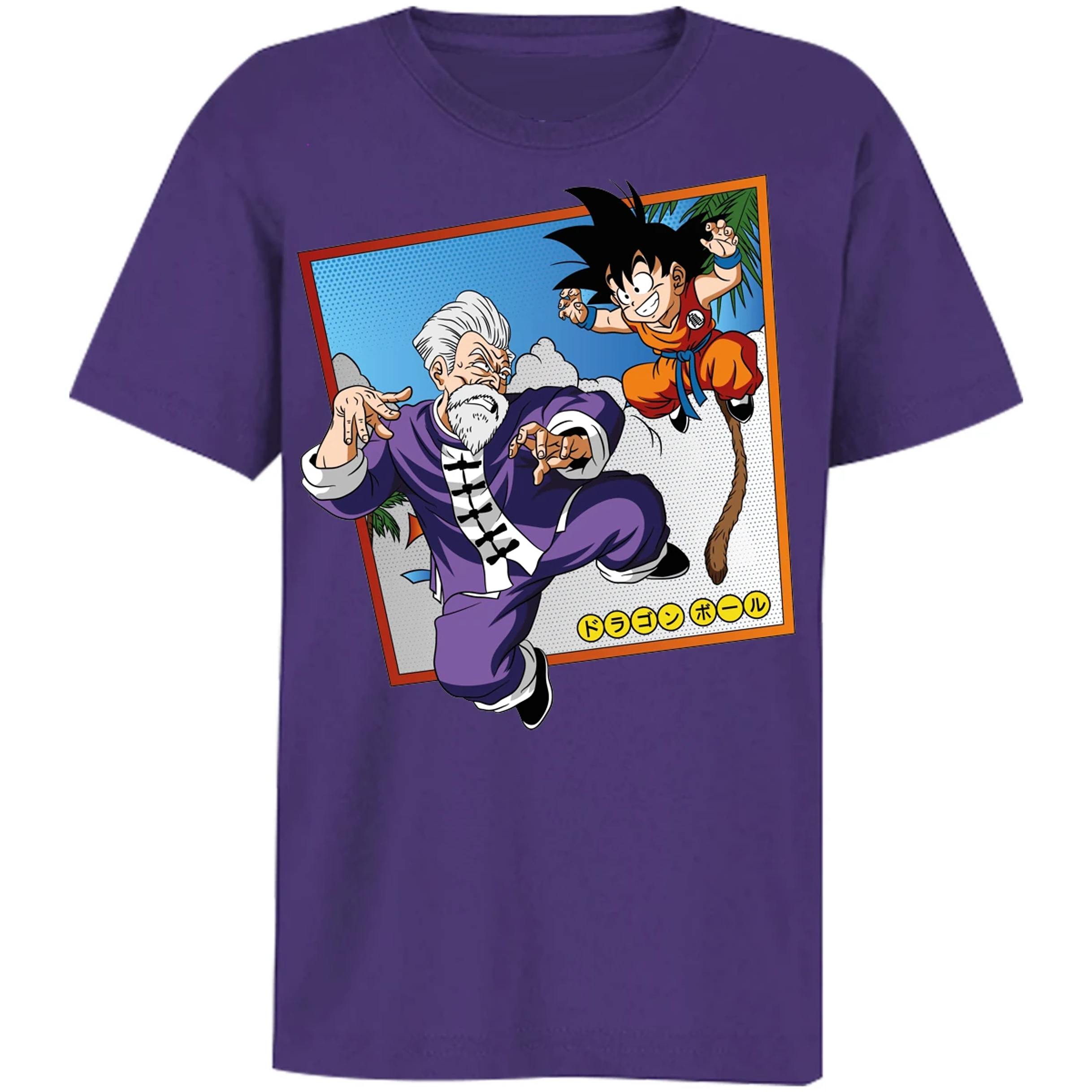 Playera Dragon Ball Goku Vs Jackie Shun para Niño 7