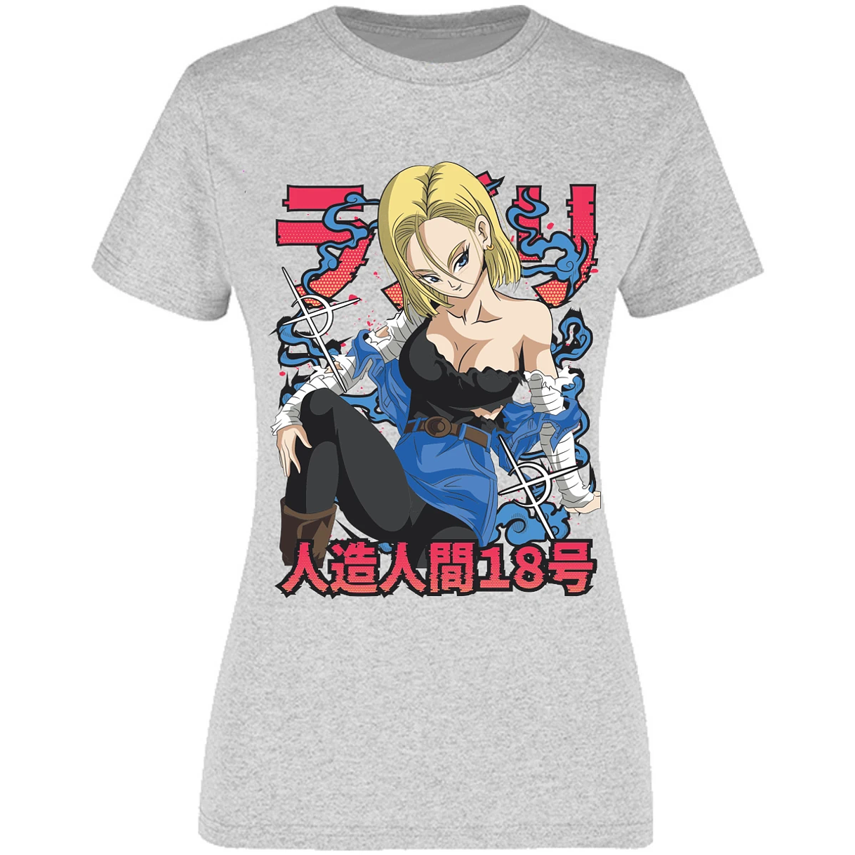 Blusa Dragon Ball Anime Androide 18 Blusa para Mujer 14