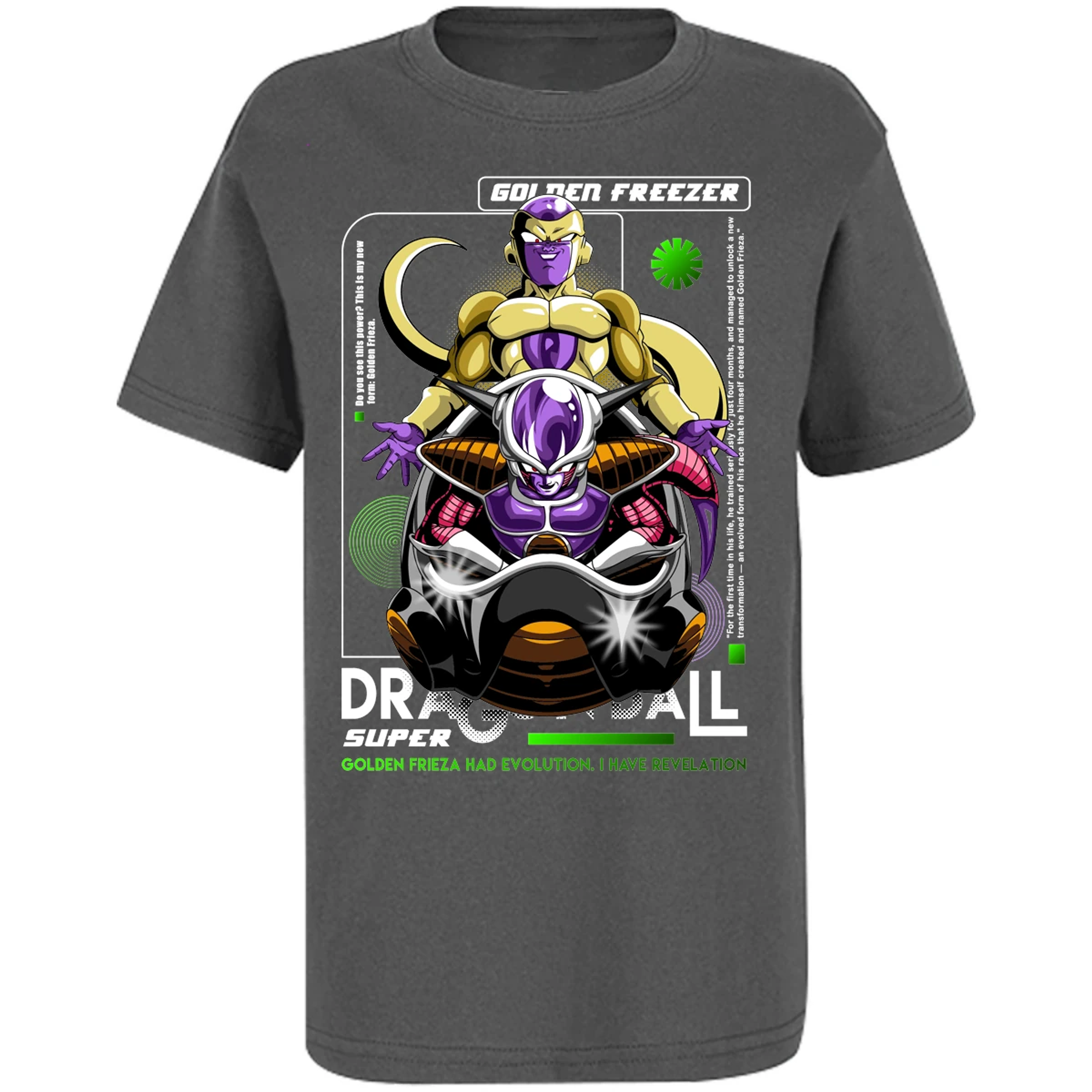 Playera Dragon Ball Golden Freezer para Niño 13