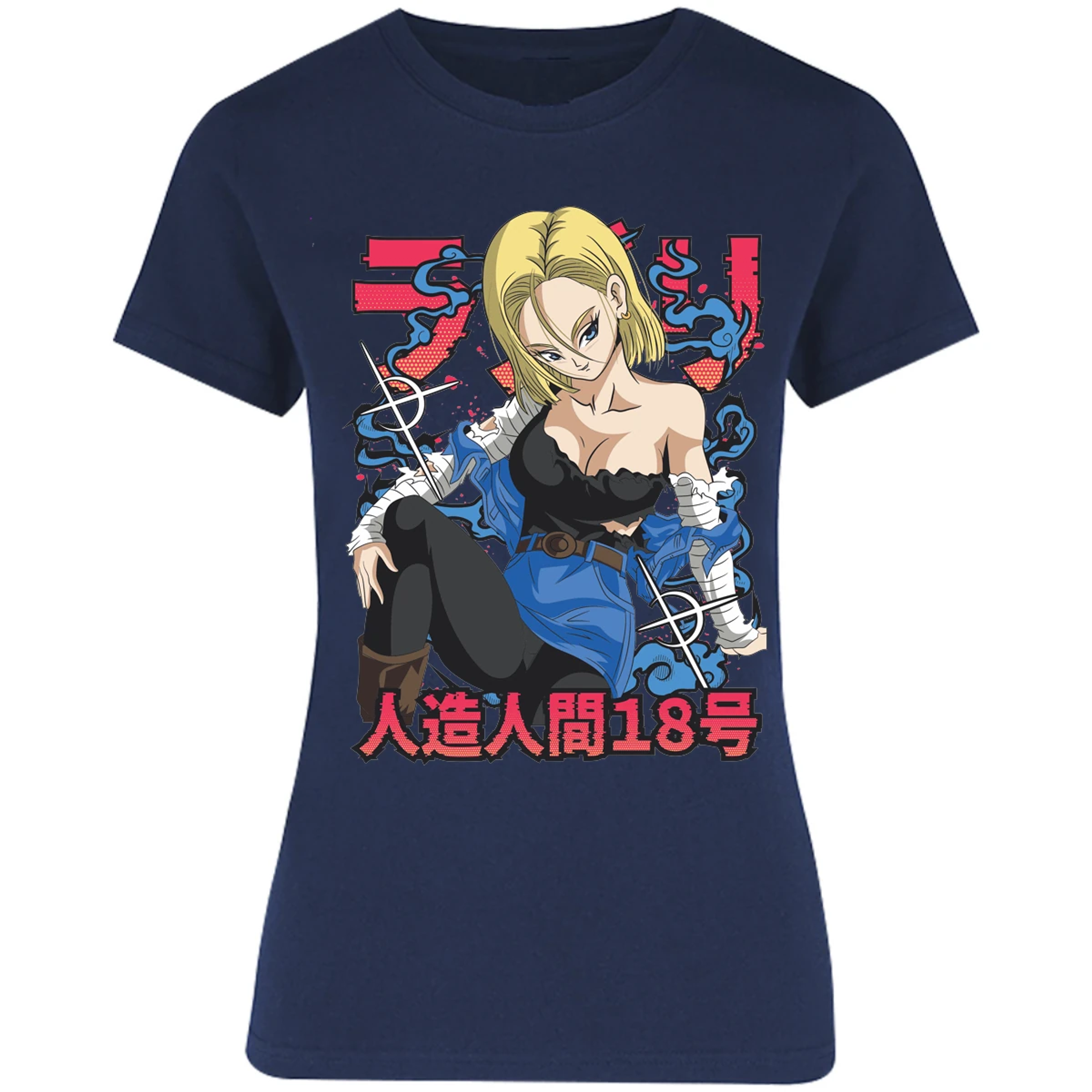 Blusa Dragon Ball Anime Androide 18 Blusa para Mujer 10