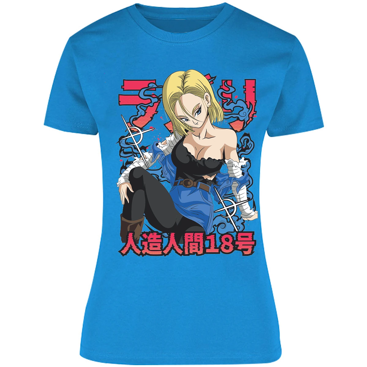 Blusa Dragon Ball Anime Androide 18 Blusa para Mujer 18