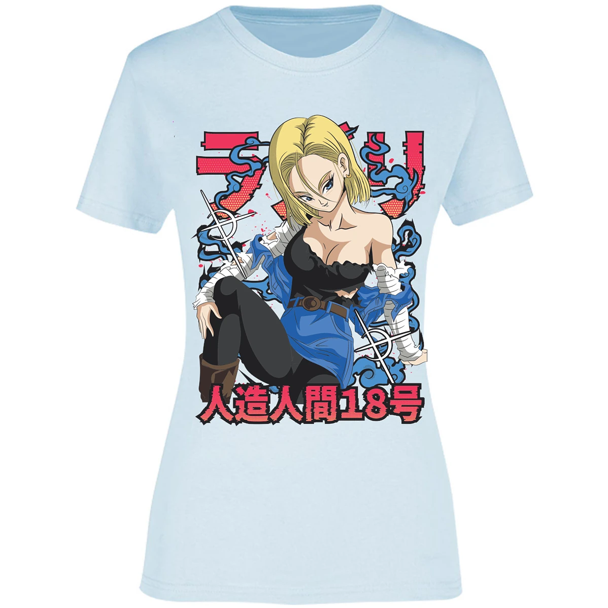 Blusa Dragon Ball Anime Androide 18 Blusa para Mujer 9