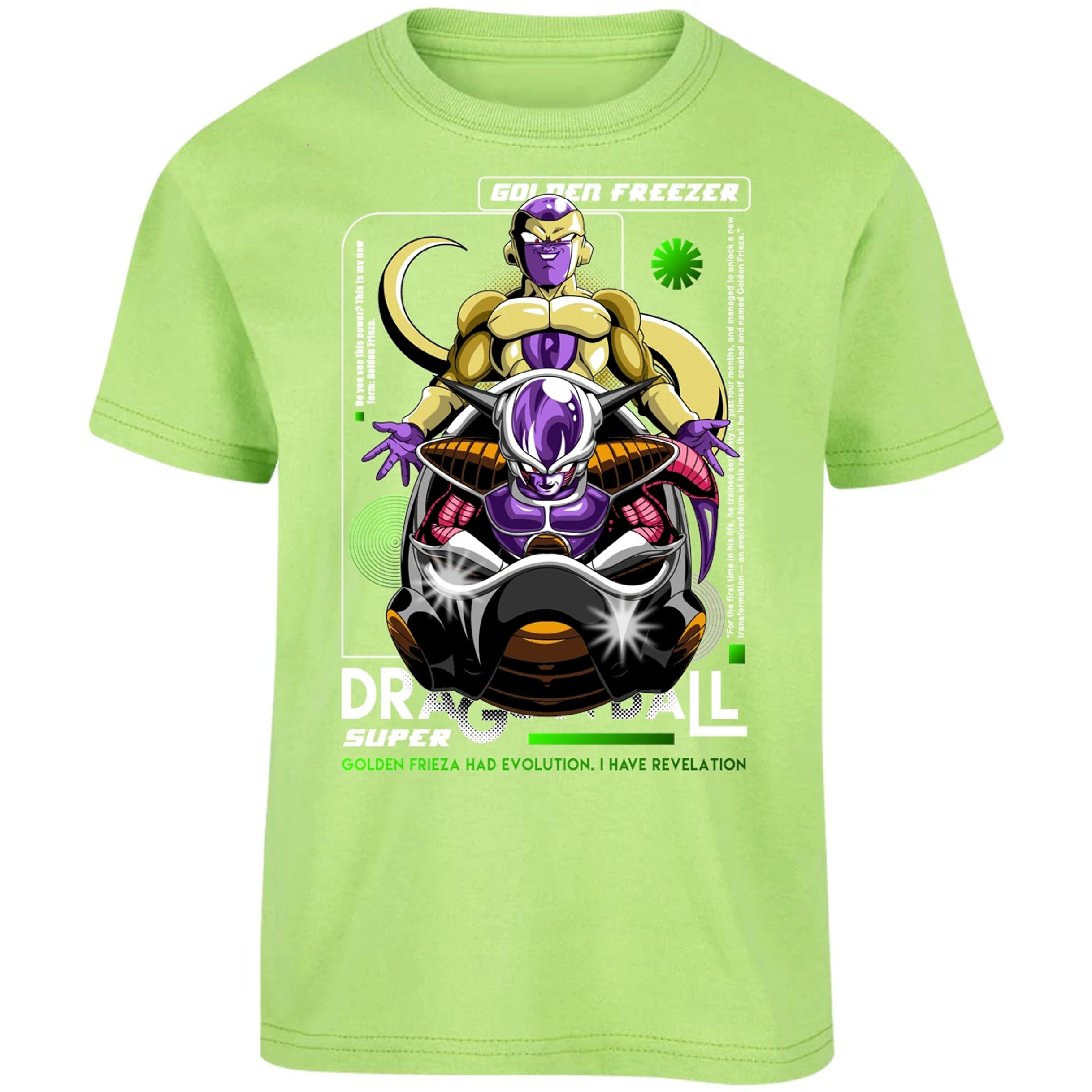 Playera Dragon Ball Golden Freezer para Niño 5