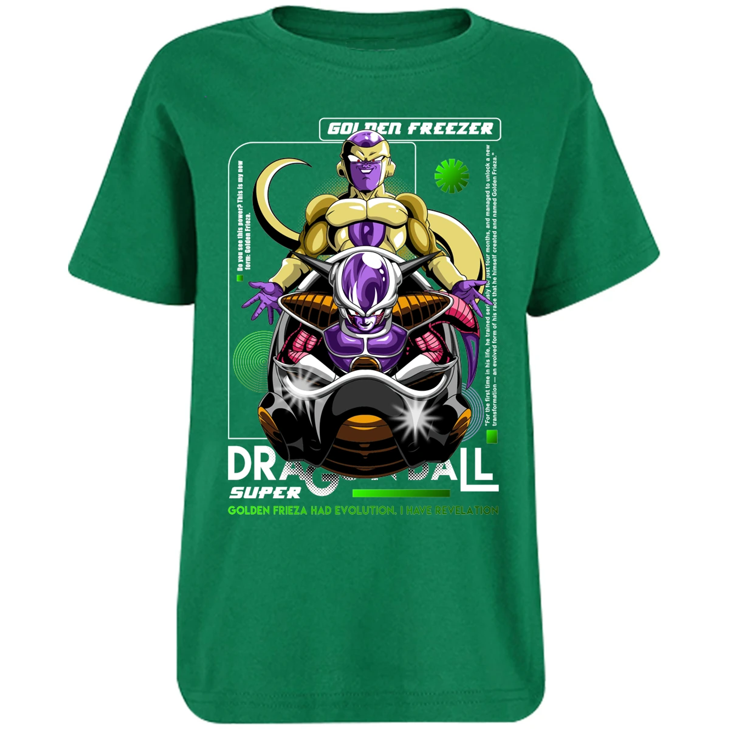 Playera Dragon Ball Golden Freezer para Niño 17