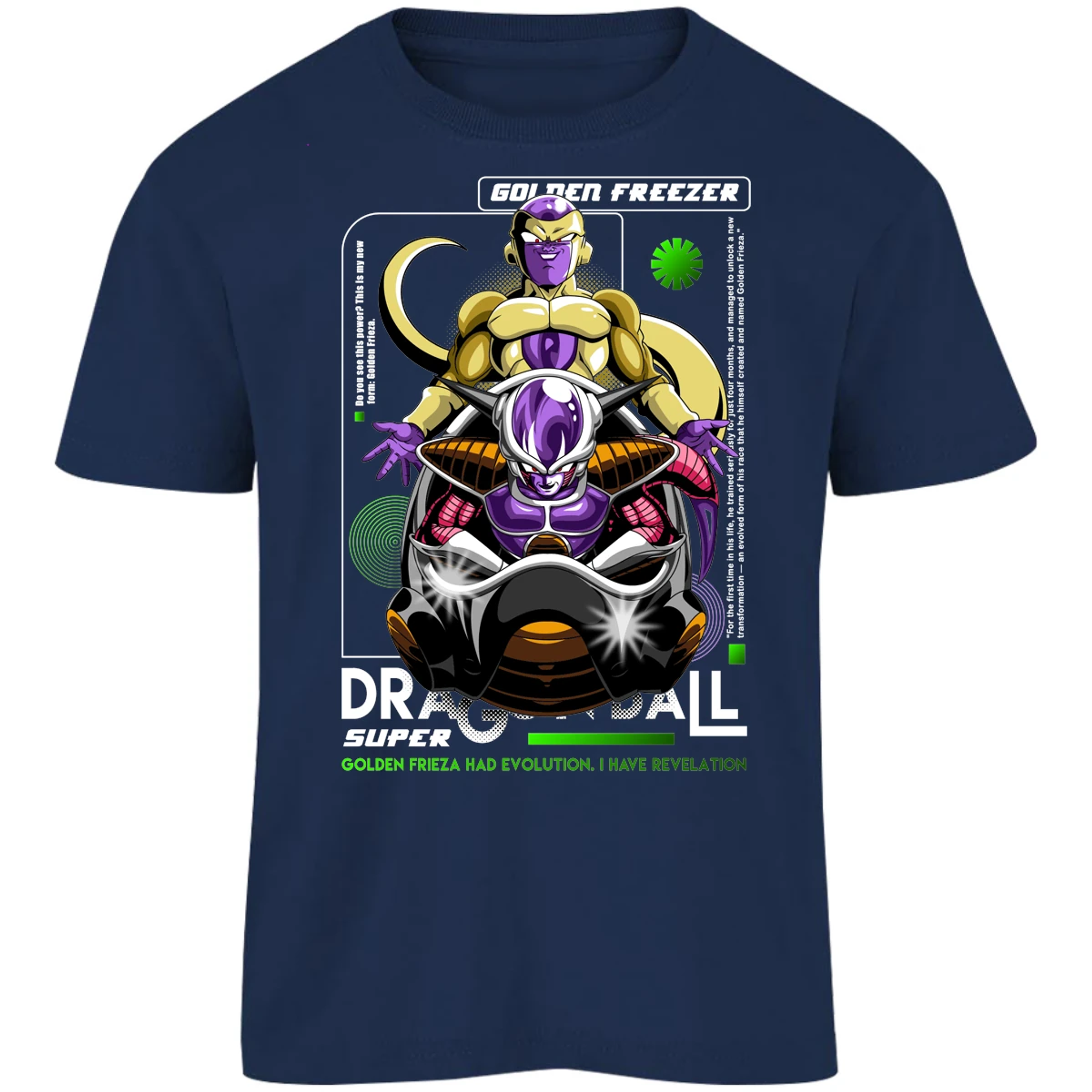 Playera Dragon Ball Golden Freezer para Niño 14