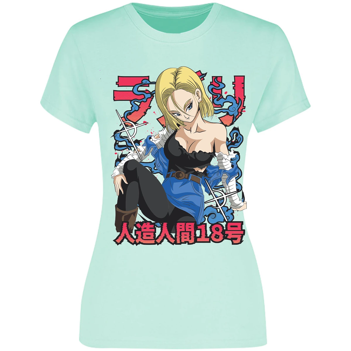 Blusa Dragon Ball Anime Androide 18 Blusa para Mujer 8
