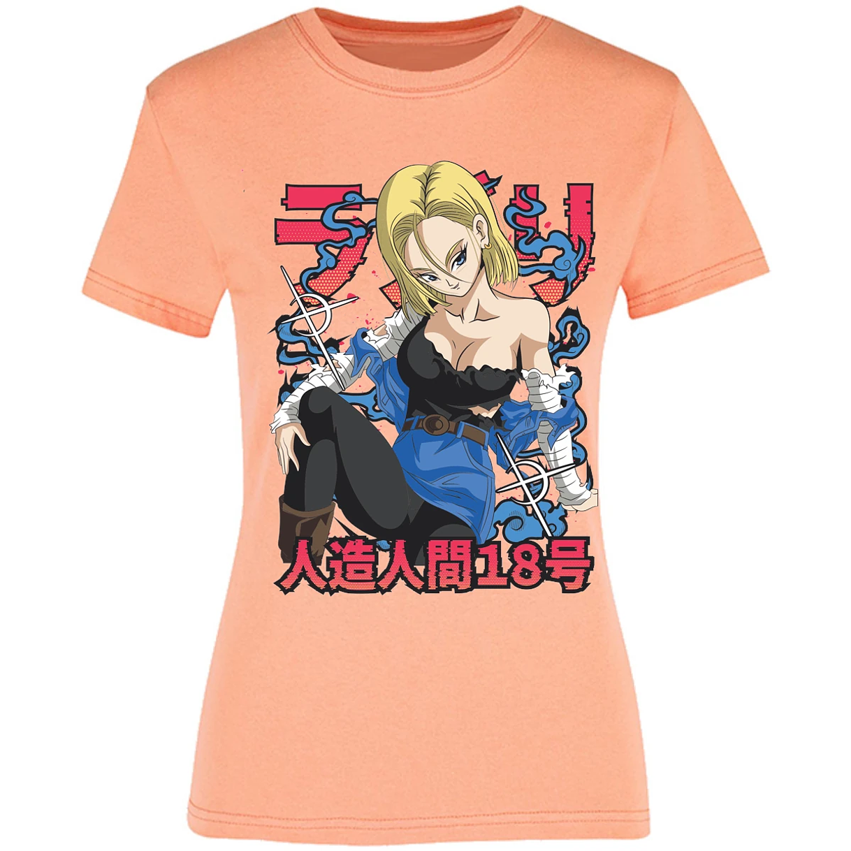 Blusa Dragon Ball Anime Androide 18 Blusa para Mujer 11