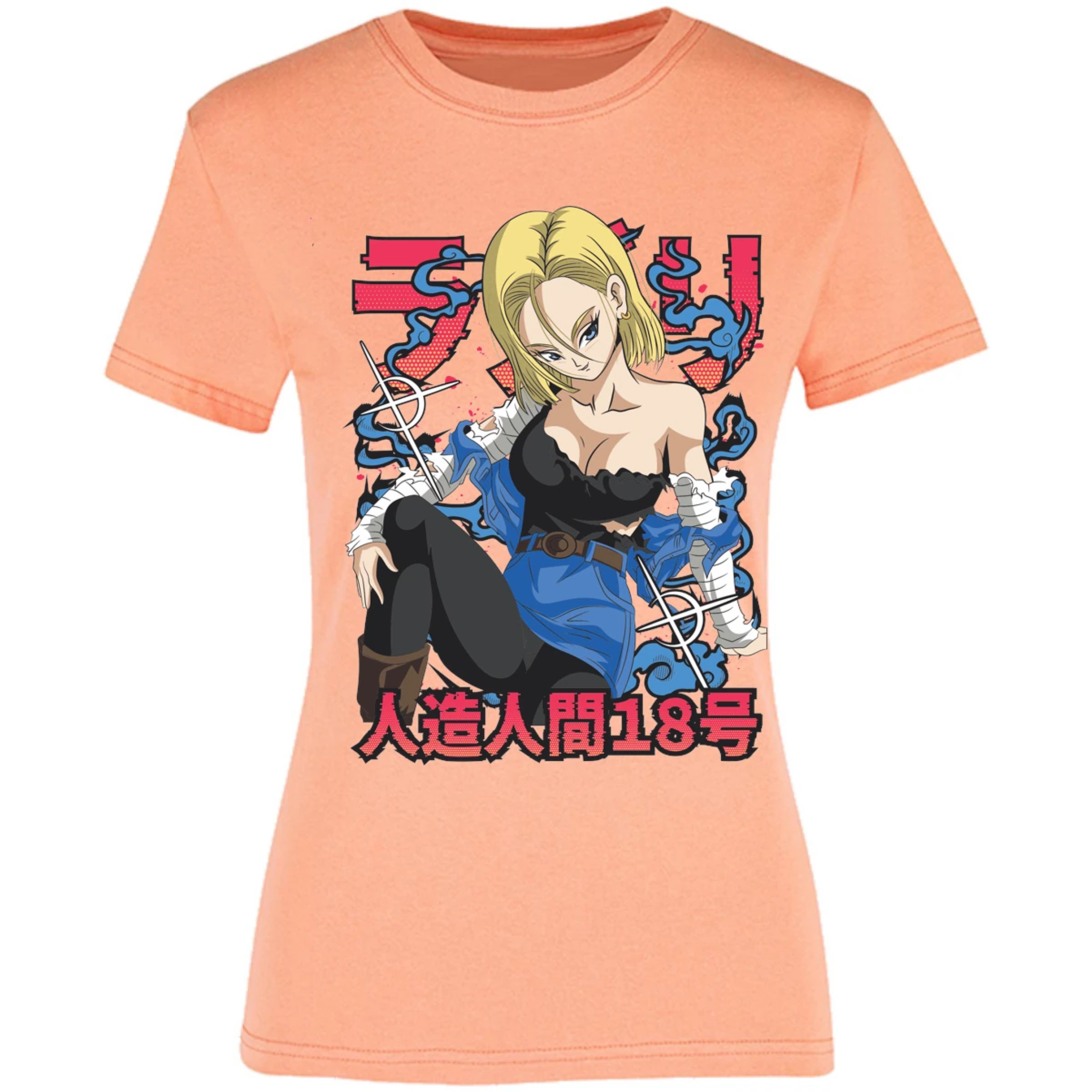 Blusa Dragon Ball Anime Androide 18 Blusa para Mujer 11