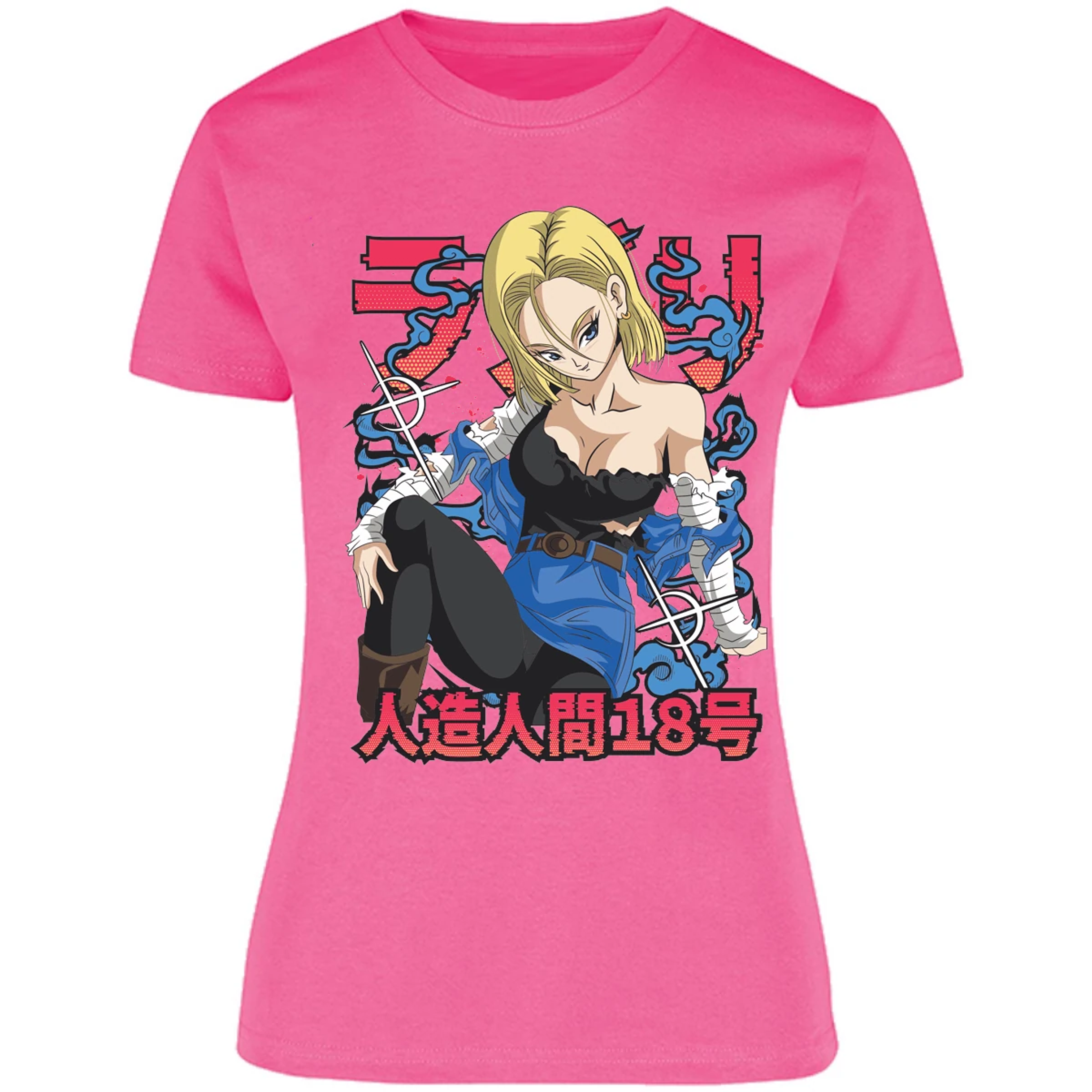 Blusa Dragon Ball Anime Androide 18 Blusa para Mujer 16
