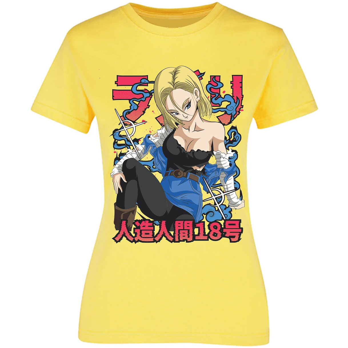 Blusa Dragon Ball Anime Androide 18 Blusa para Mujer 2