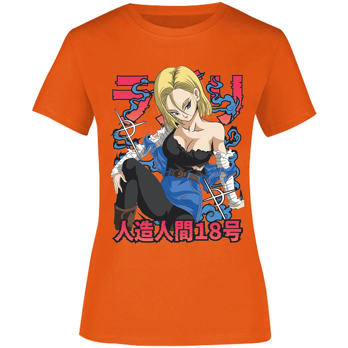 Blusa Dragon Ball Anime Androide 18 Blusa para Mujer 15