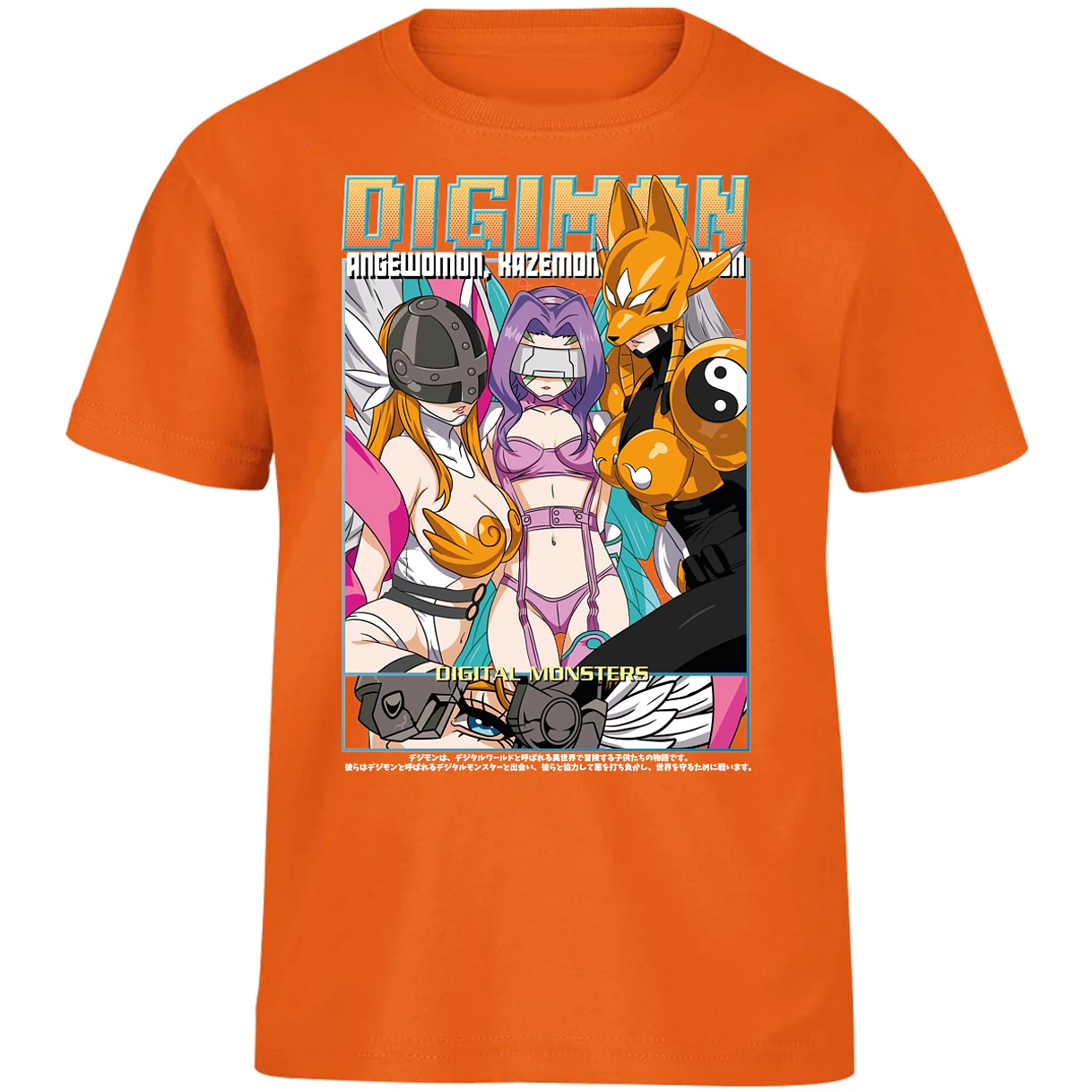 Playera Digimon Digiwaifus para Niño 4