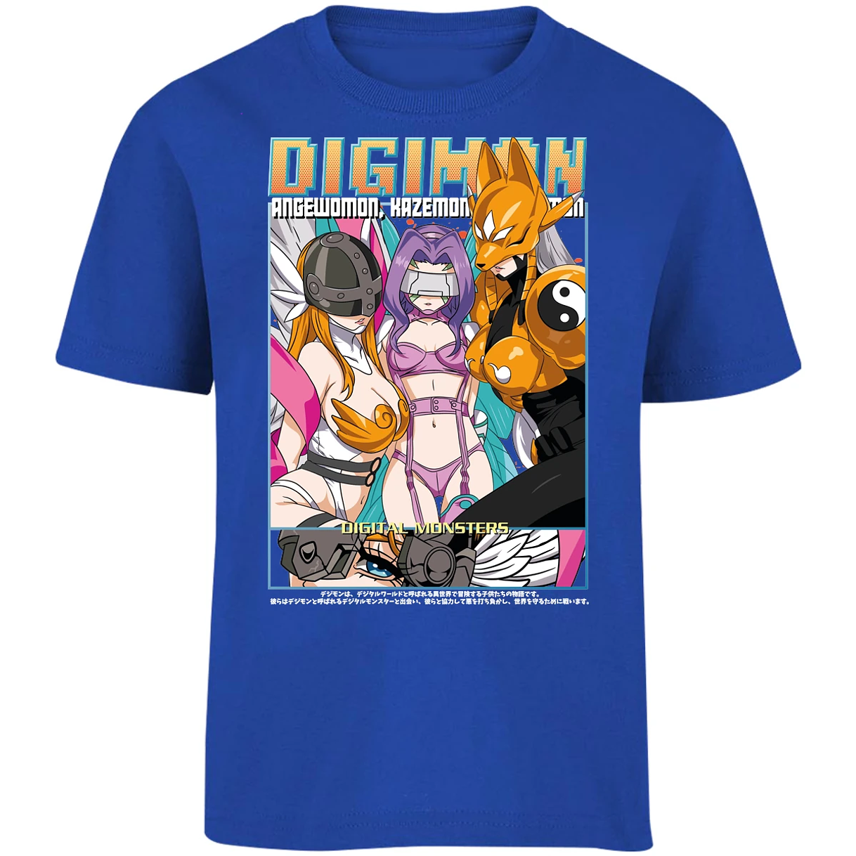 Playera Digimon Digiwaifus para Niño 6