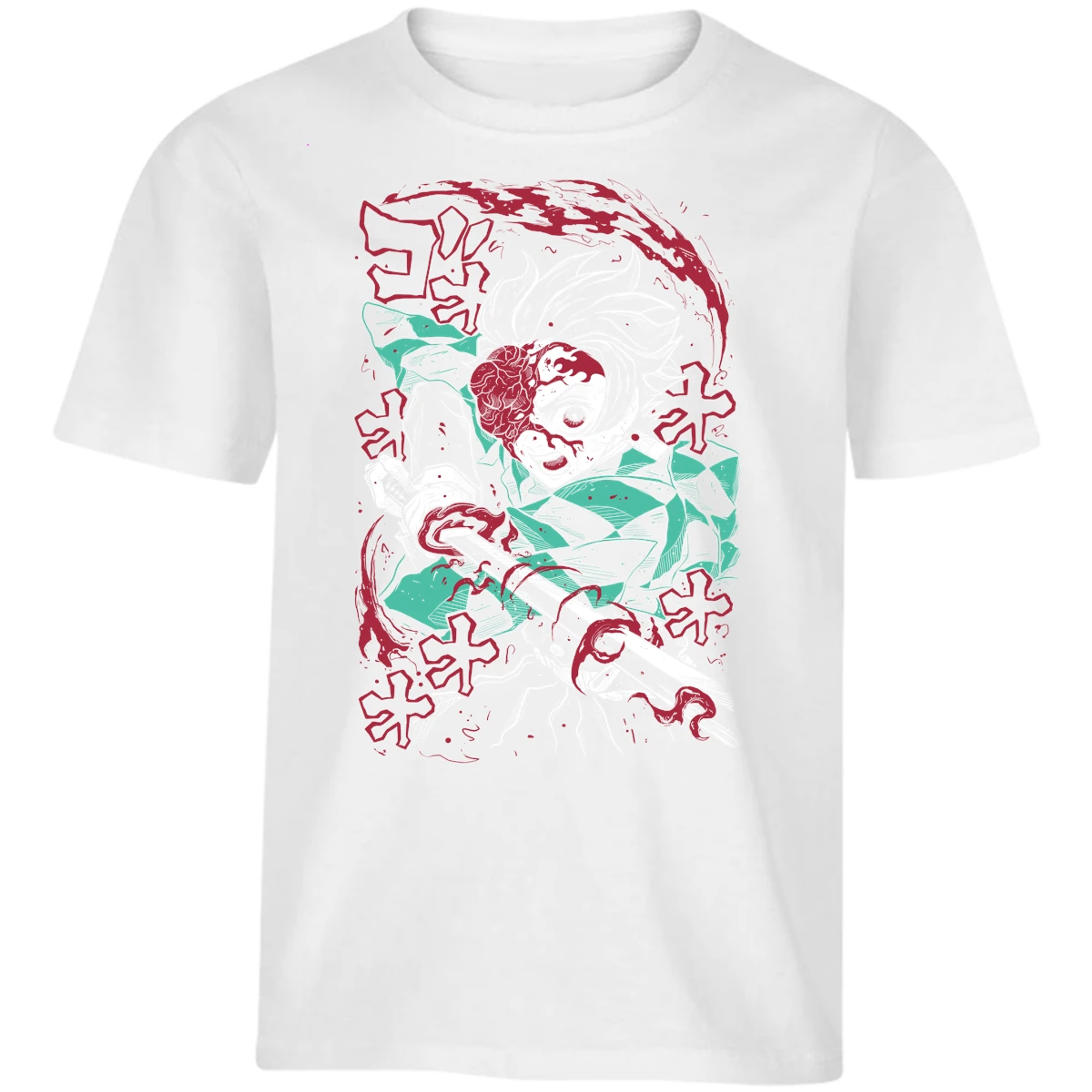 Playera Demon Slayer Demon Tanjiro para Niño 7
