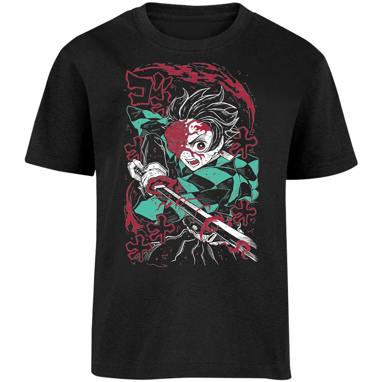 Playera Demon Slayer Demon Tanjiro para Niño 3