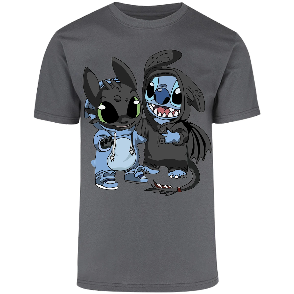Playera Es De Series Y Peliculas Stitch Con Chimuelo para Adulto 19