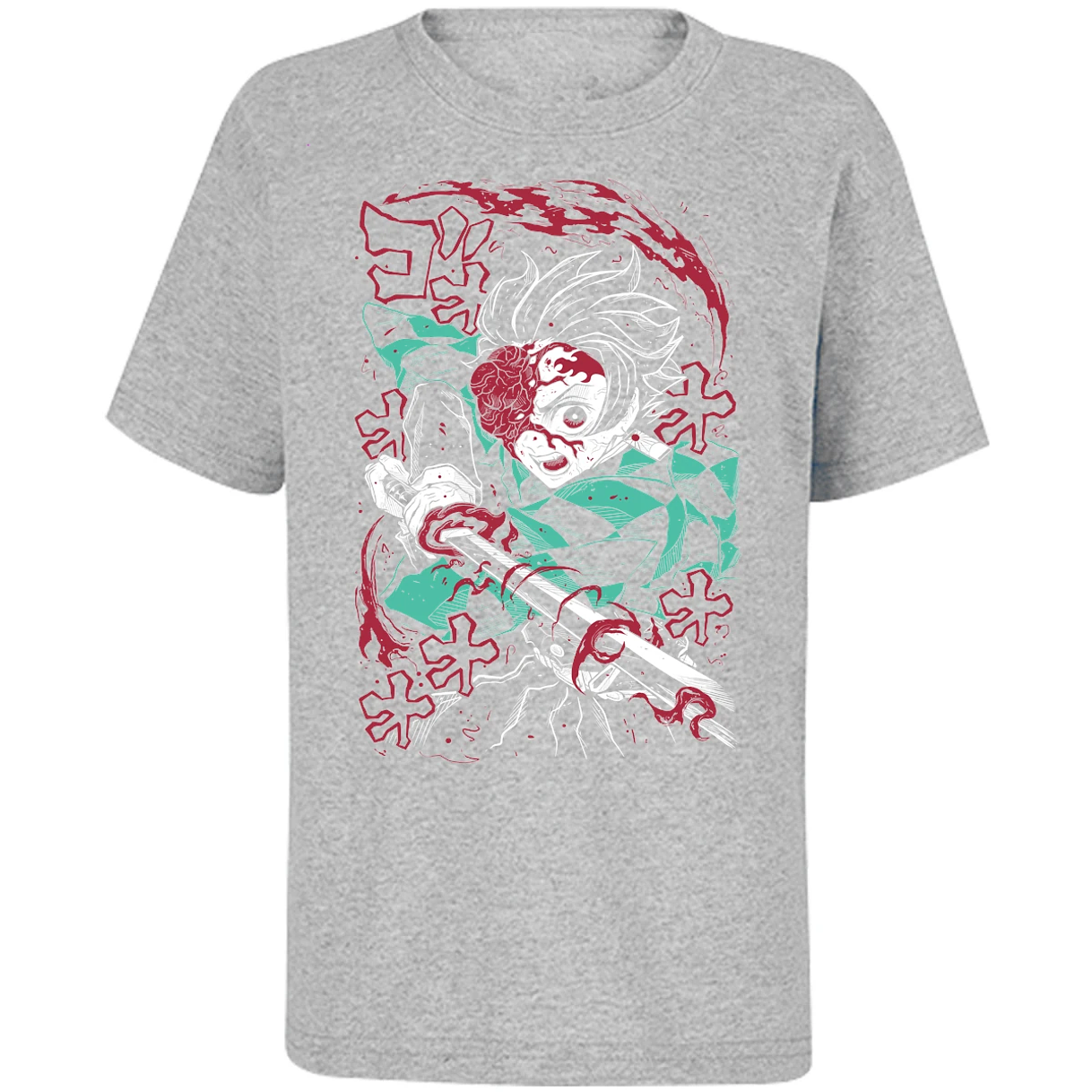 Playera Demon Slayer Demon Tanjiro para Niño 17