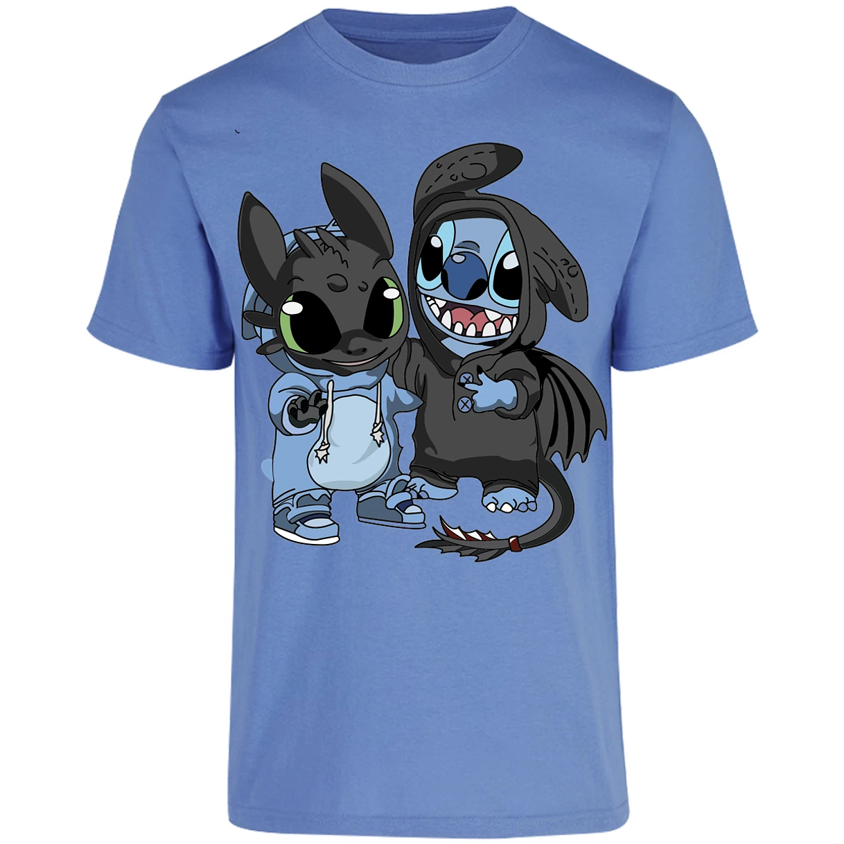 Playera Es De Series Y Peliculas Stitch Con Chimuelo para Adulto 20