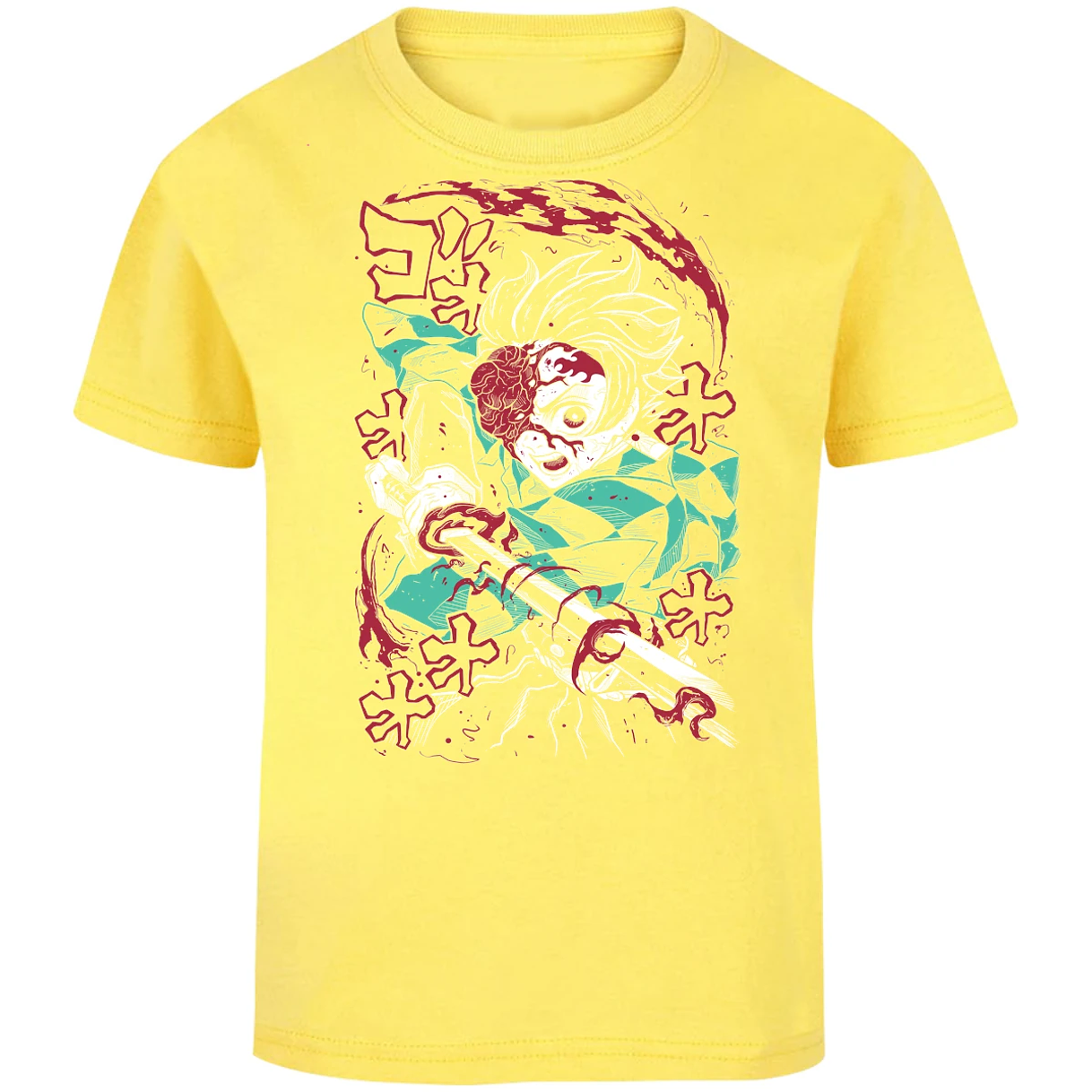 Playera Demon Slayer Demon Tanjiro para Niño 12