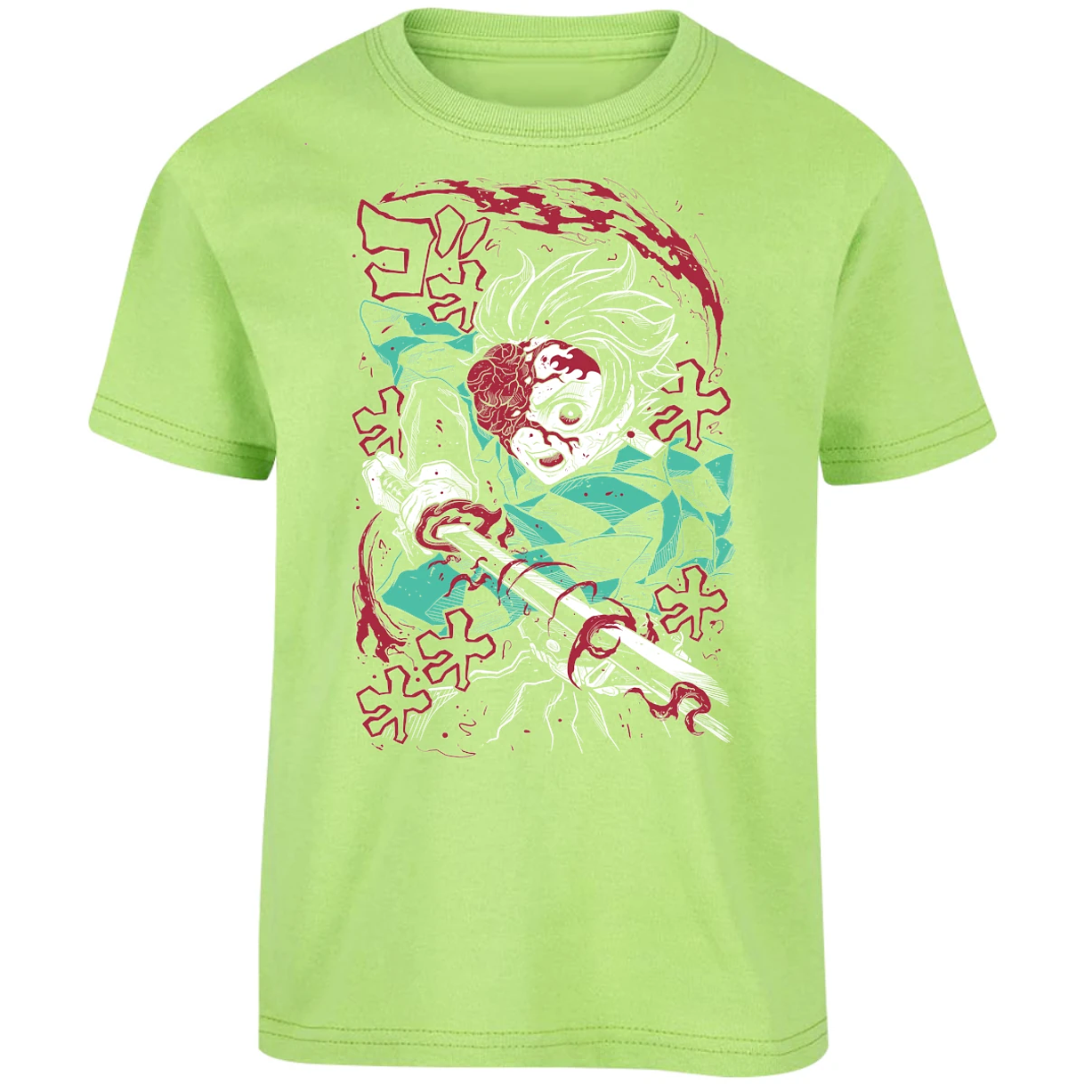 Playera Demon Slayer Demon Tanjiro para Niño 16