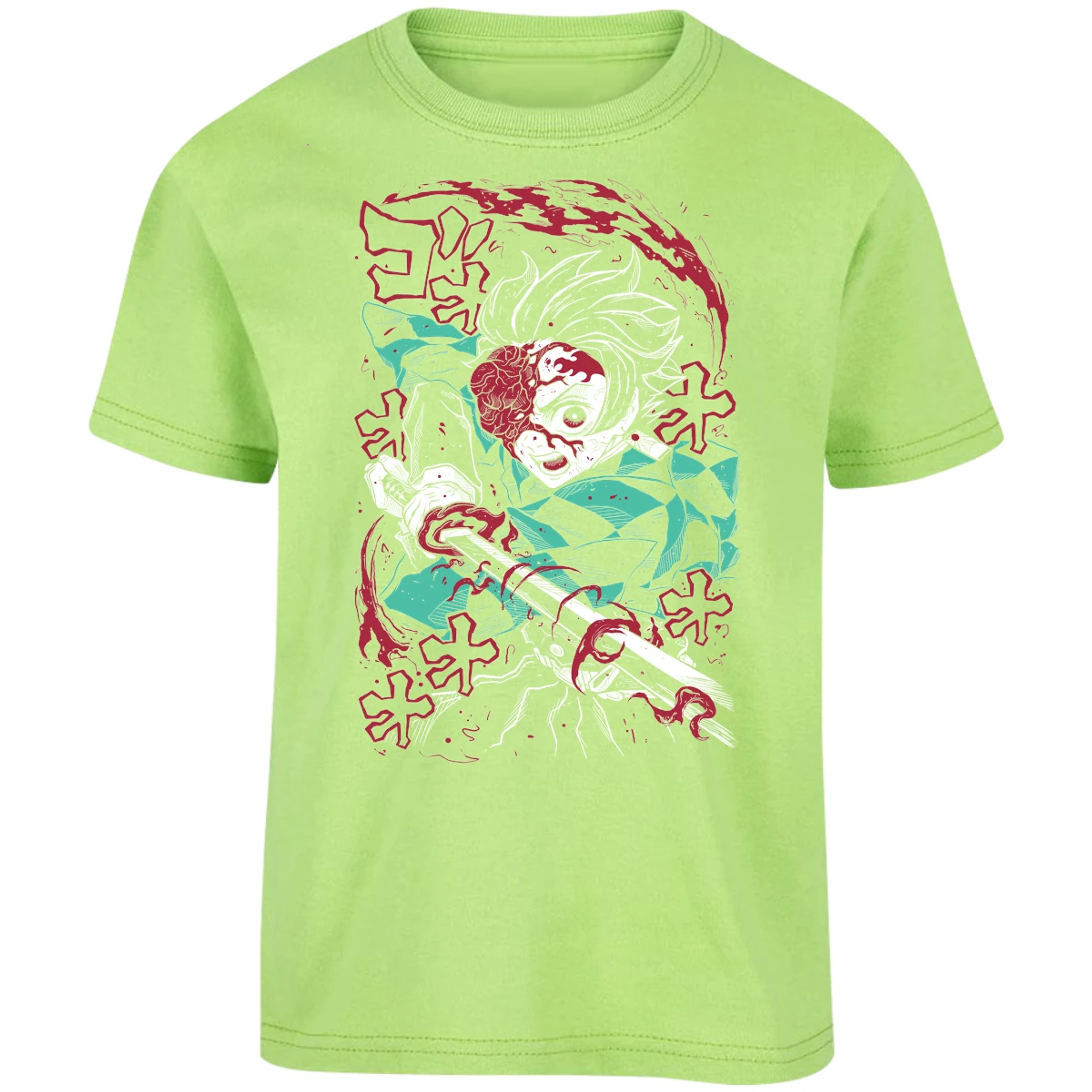 Playera Demon Slayer Demon Tanjiro para Niño 16