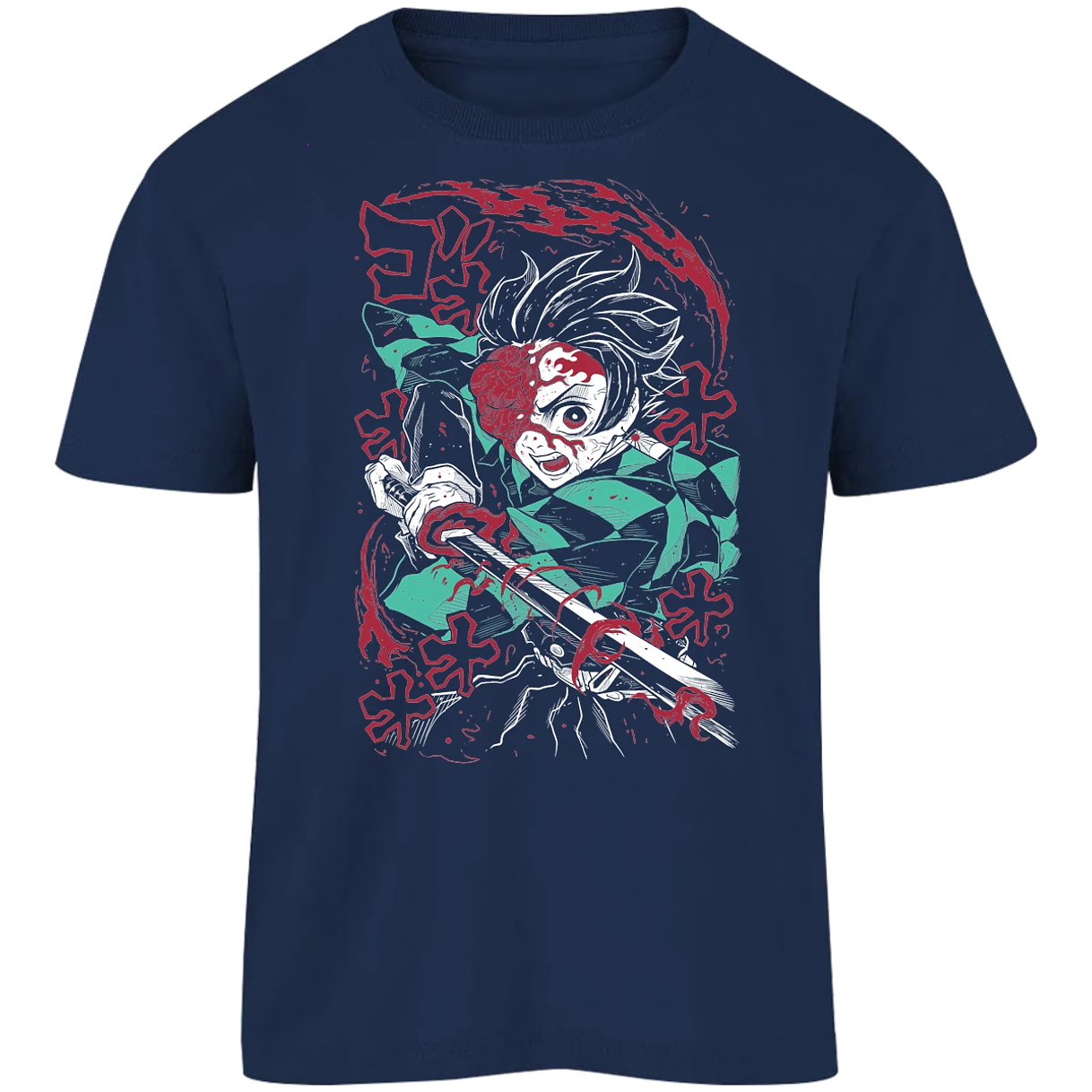Playera Demon Slayer Demon Tanjiro para Niño 13