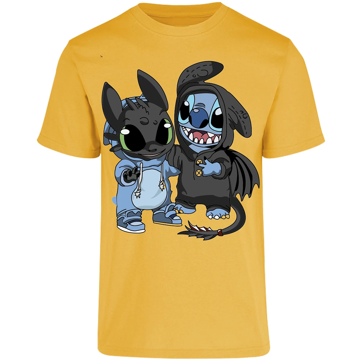 Playera Es De Series Y Peliculas Stitch Con Chimuelo para Adulto 22
