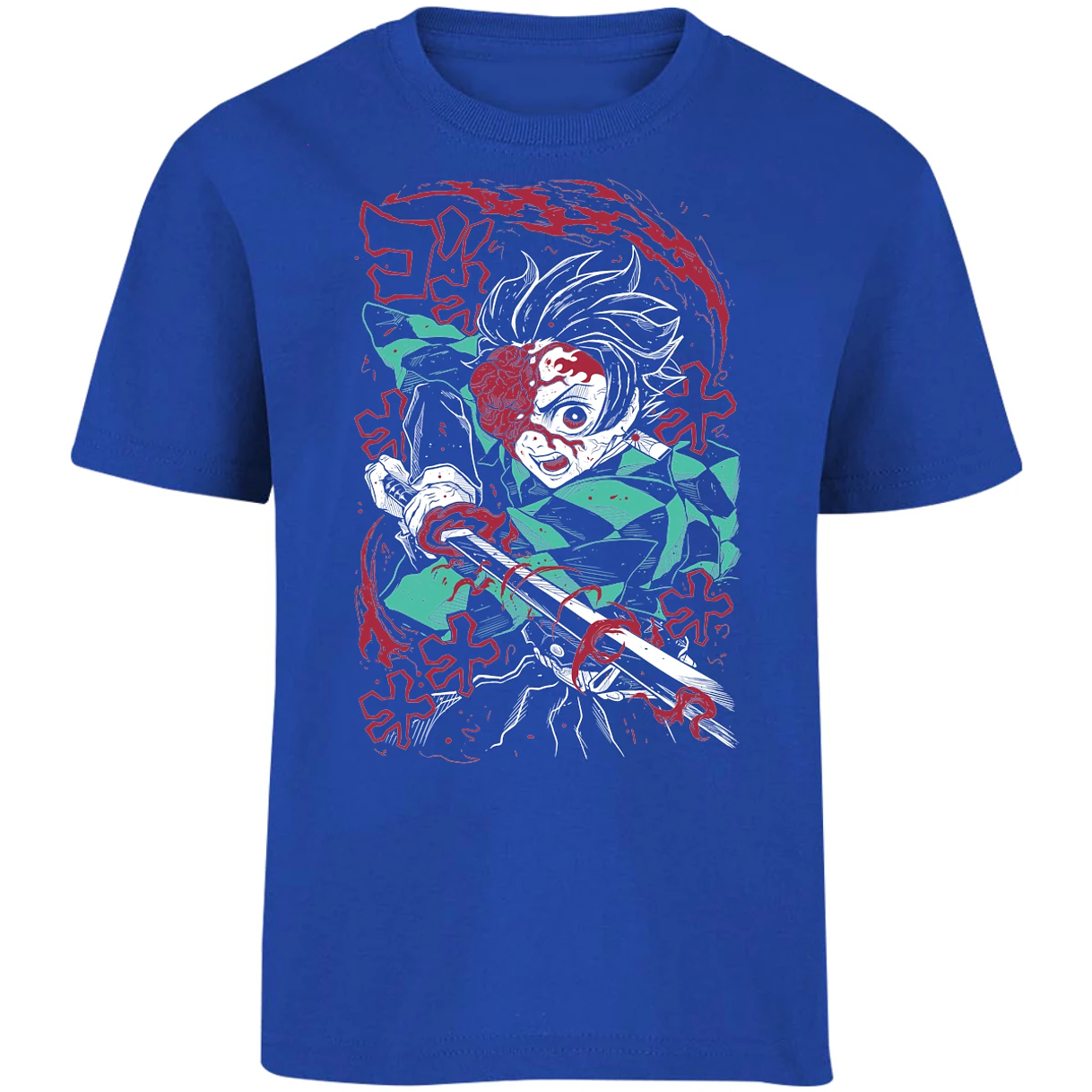 Playera Demon Slayer Demon Tanjiro para Niño 14