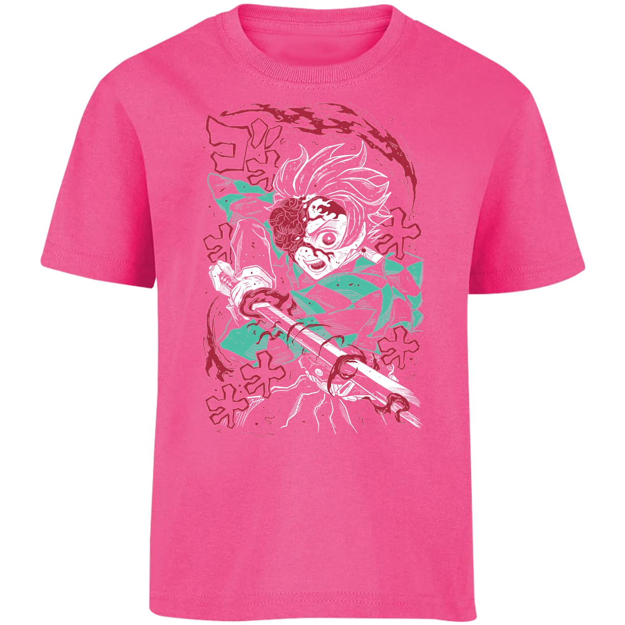Playera Demon Slayer Demon Tanjiro para Niño 2