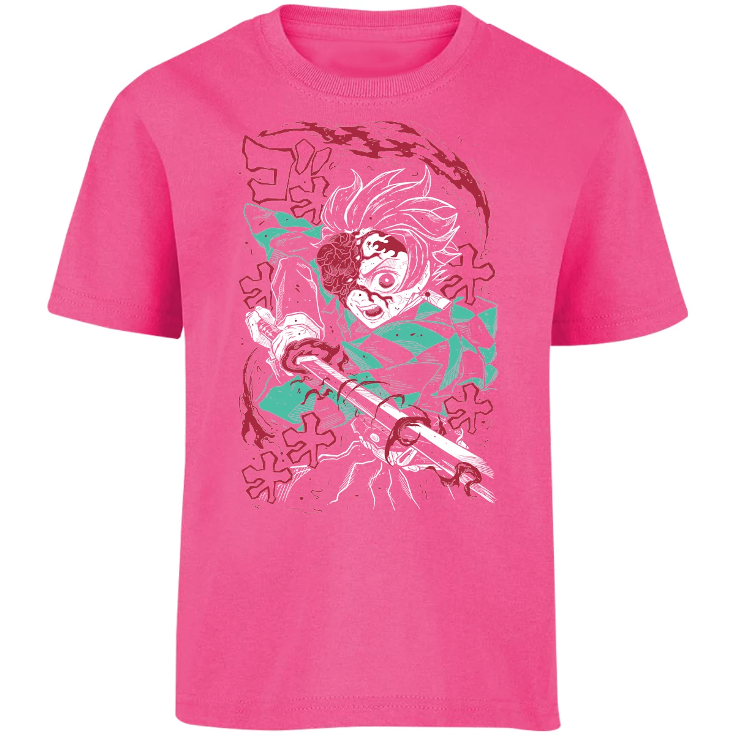 Playera Demon Slayer Demon Tanjiro para Niño 2