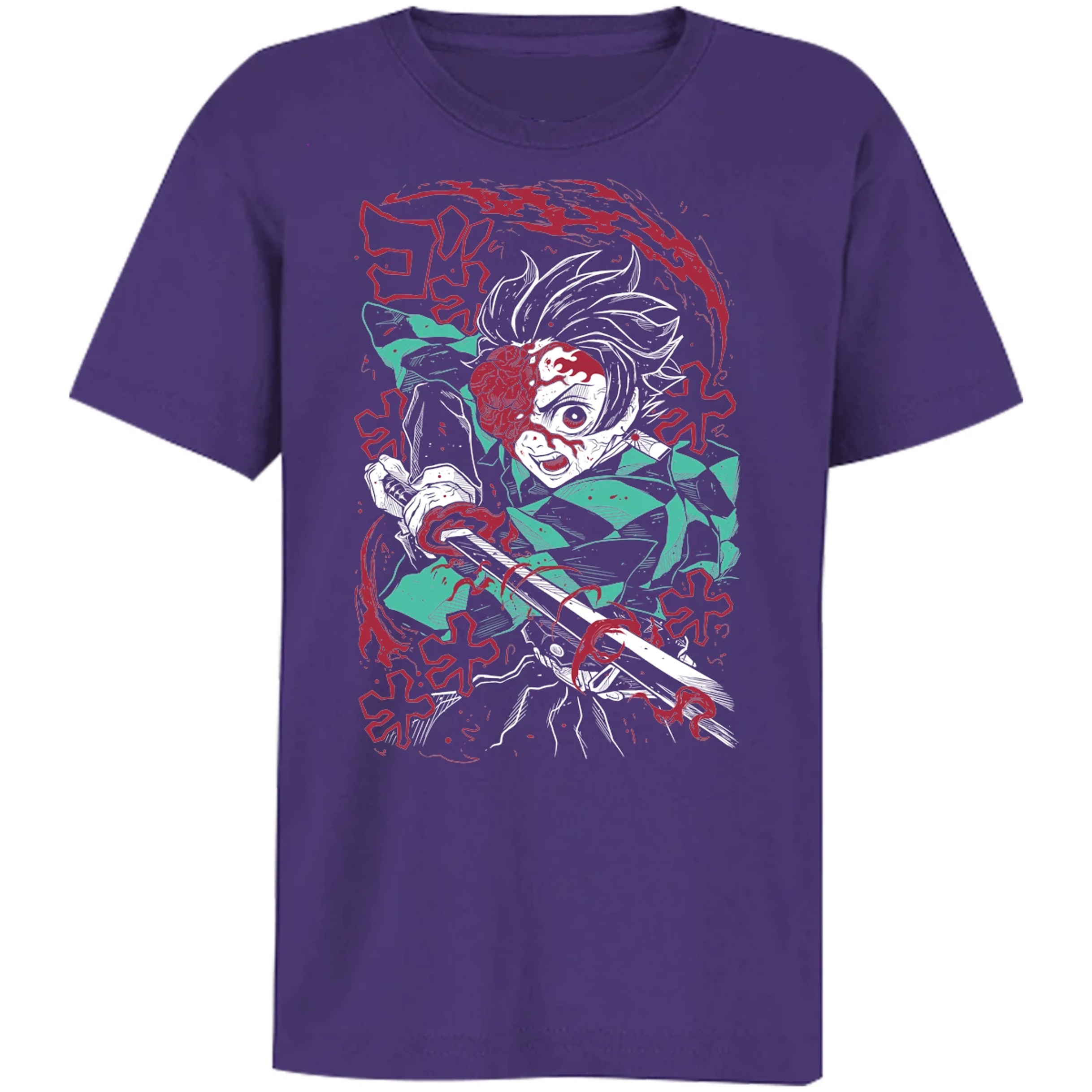 Playera Demon Slayer Demon Tanjiro para Niño 6