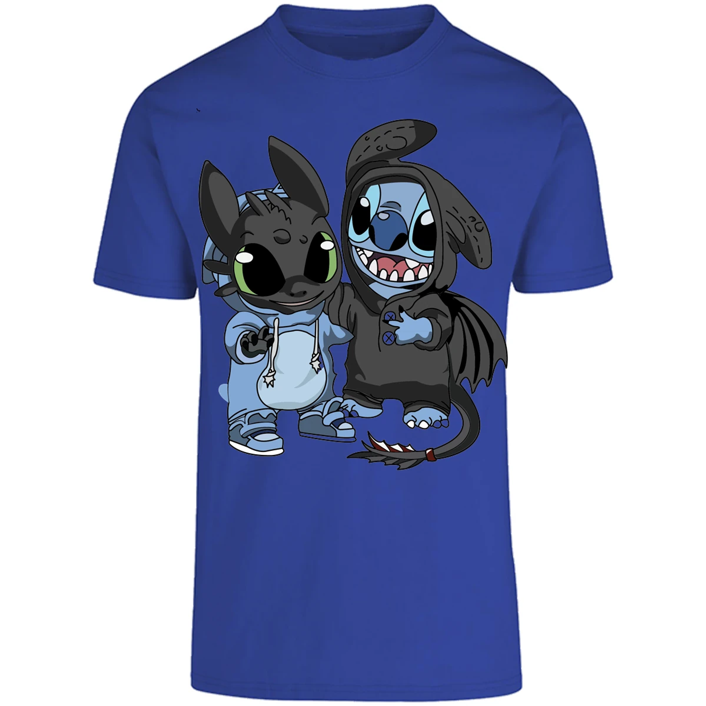 Playera Es De Series Y Peliculas Stitch Con Chimuelo para Adulto 21