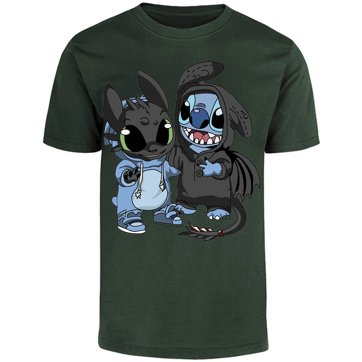 Playera Es De Series Y Peliculas Stitch Con Chimuelo para Adulto 26