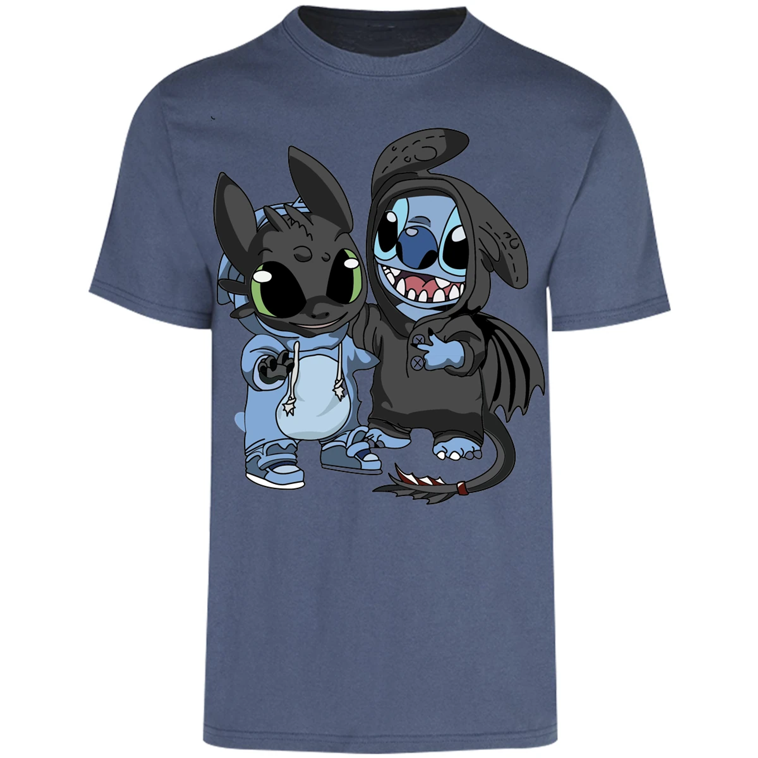 Playera Es De Series Y Peliculas Stitch Con Chimuelo para Adulto 29