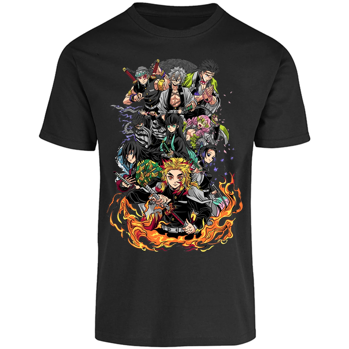 Playera Demon Slayer Pilares Kimetsu para Adulto 17