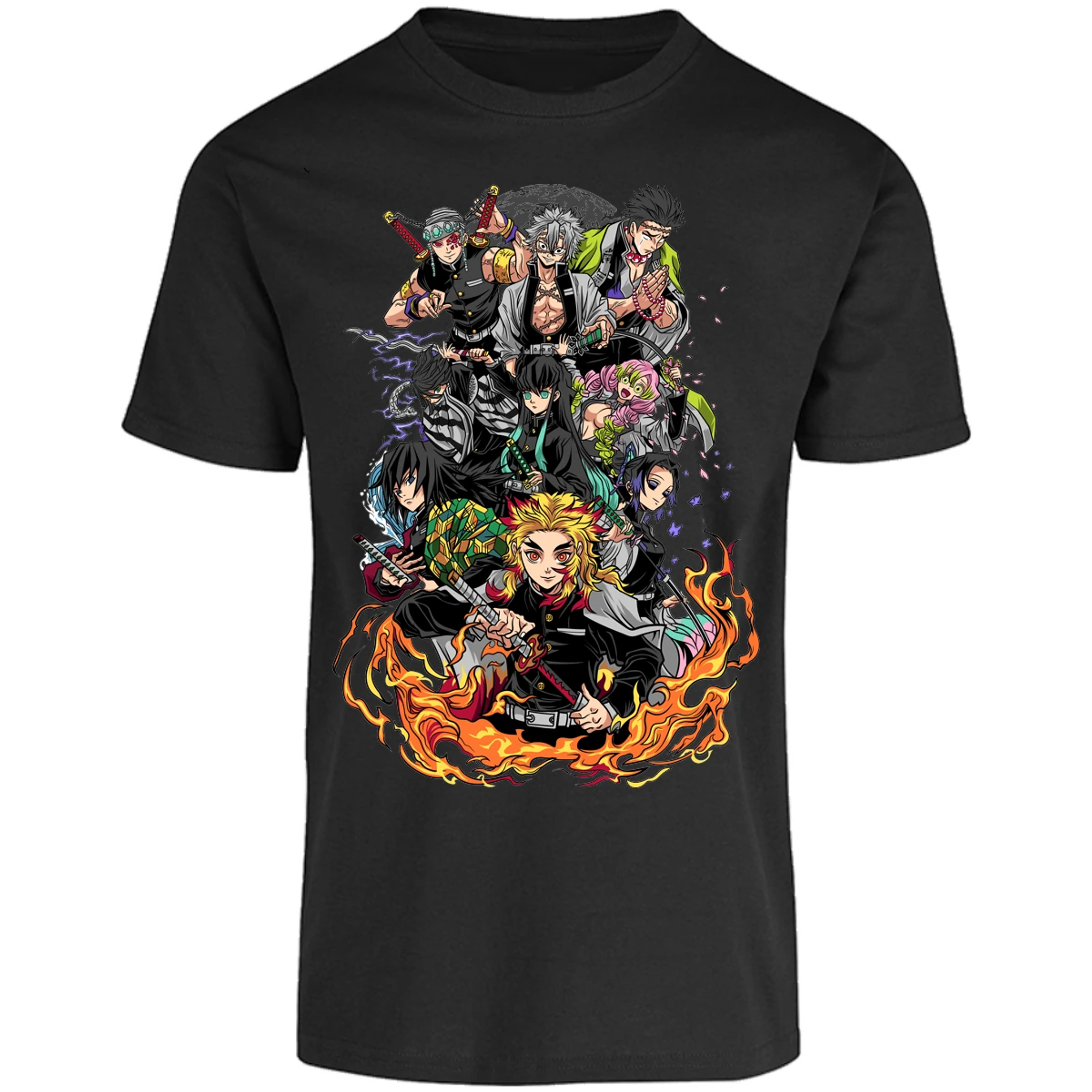 Playera Demon Slayer Pilares Kimetsu para Adulto 17