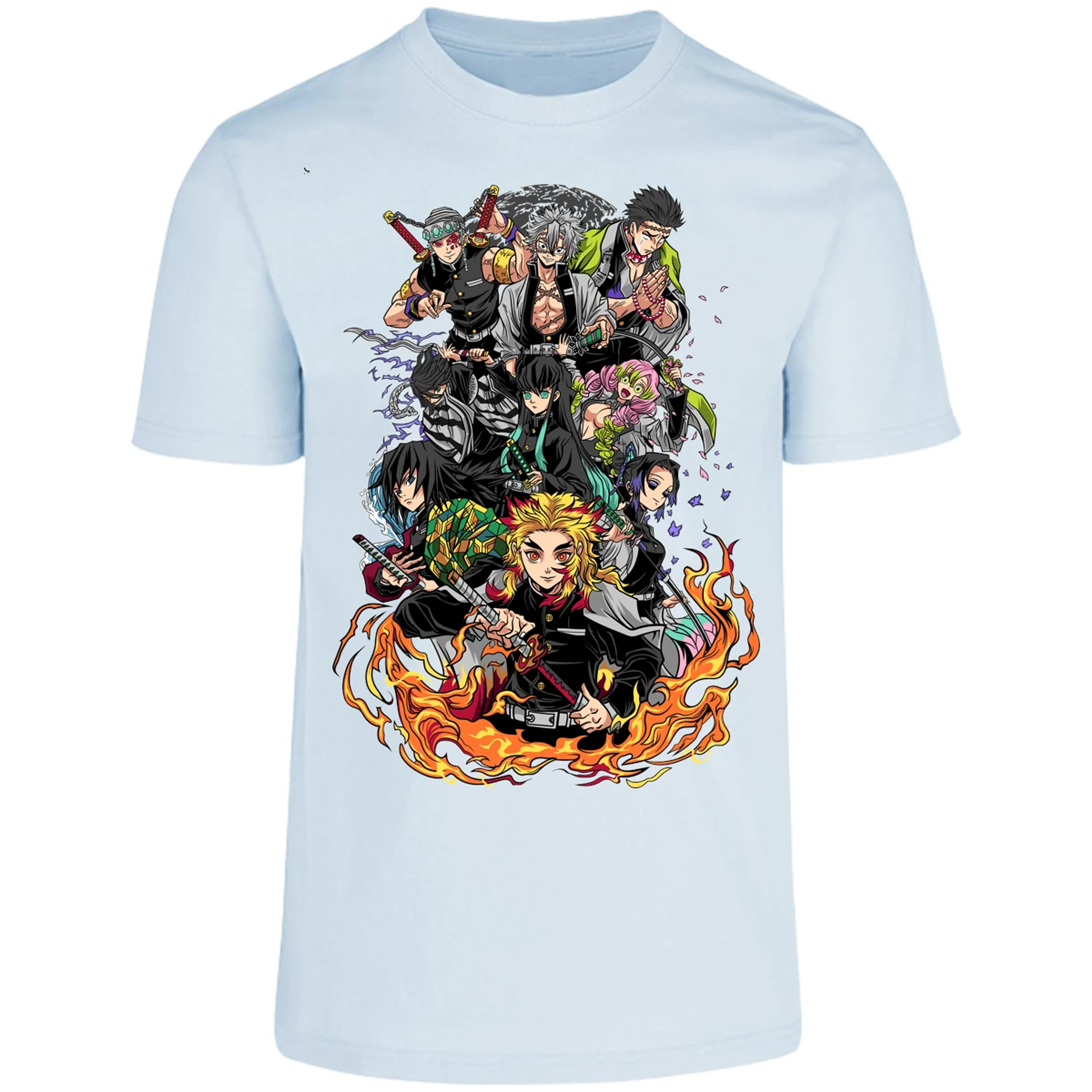 Playera Demon Slayer Pilares Kimetsu para Adulto 11