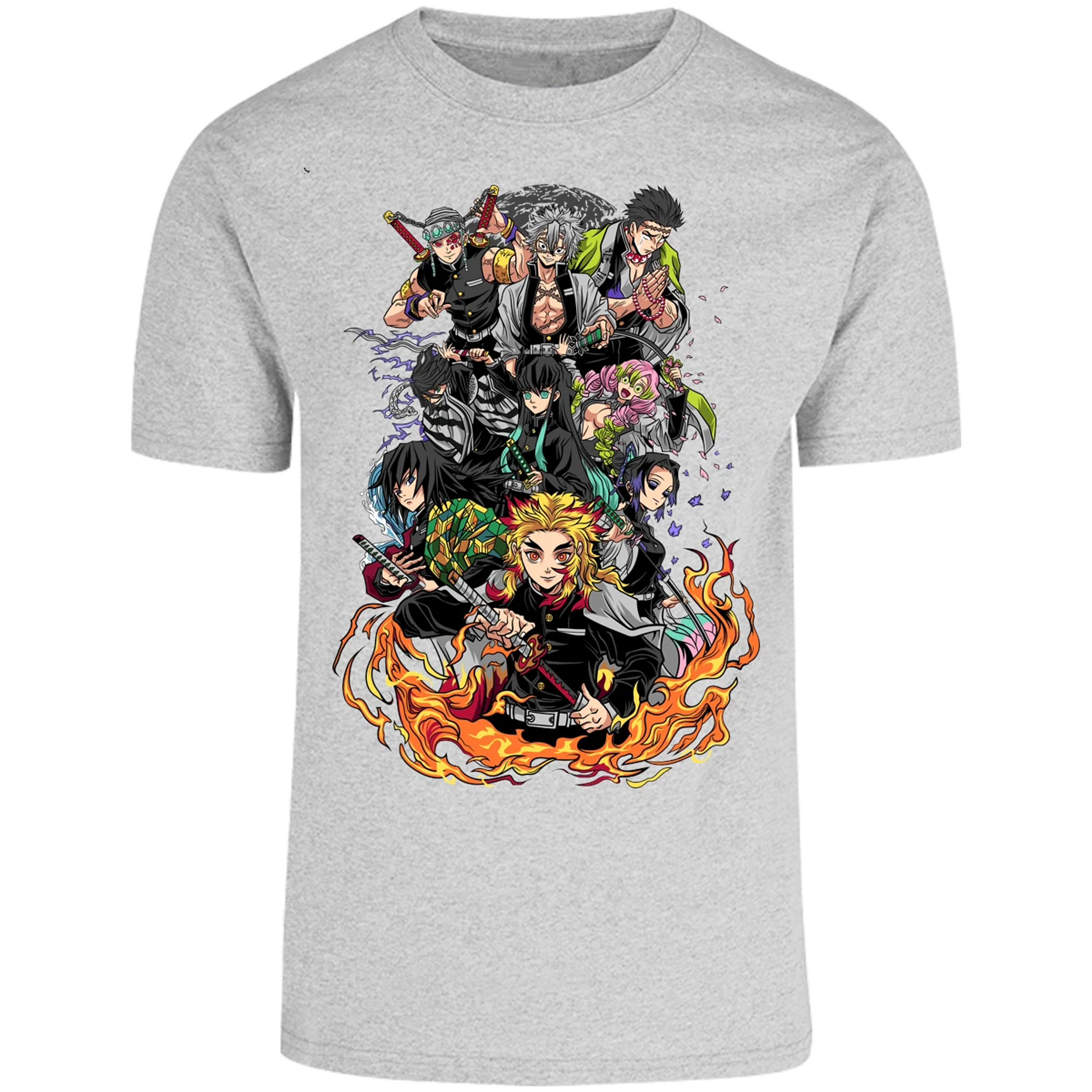 Playera Demon Slayer Pilares Kimetsu para Adulto 9