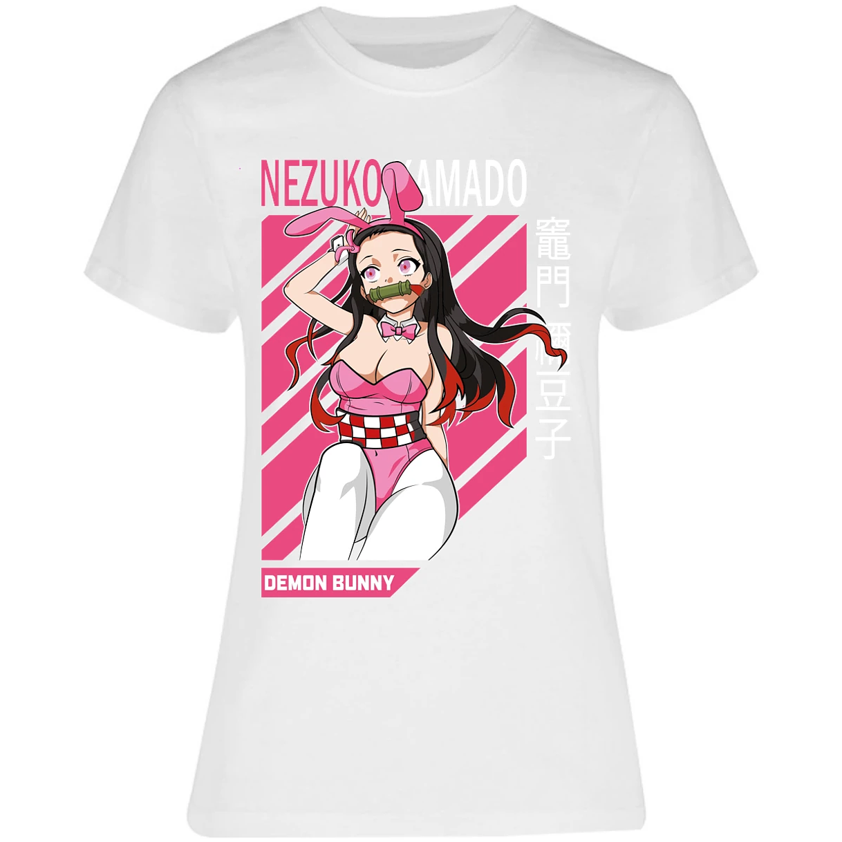 Blusa Demon Slayer Nezuko Waifu Anime Blusa para Mujer 5