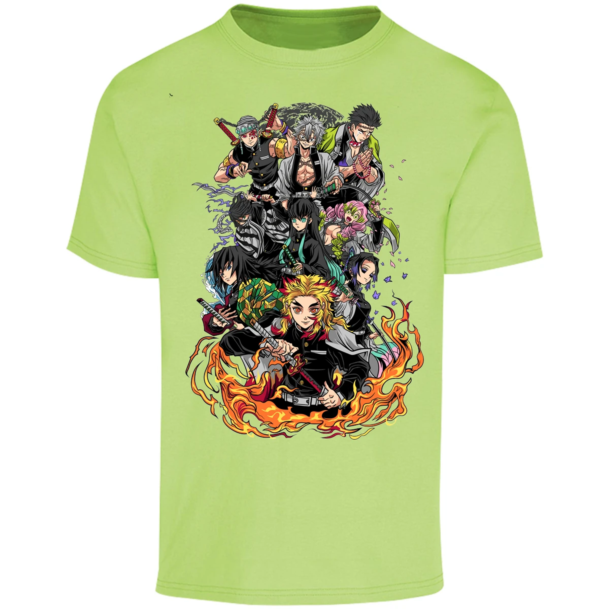 Playera Demon Slayer Pilares Kimetsu para Adulto 15