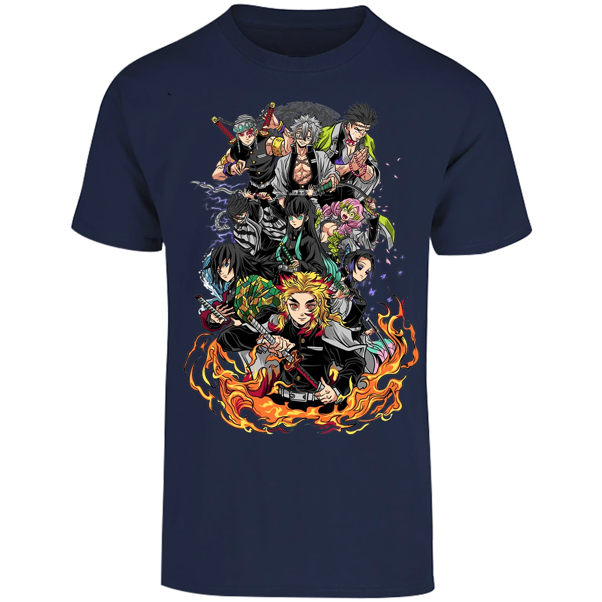 Playera Demon Slayer Pilares Kimetsu para Adulto 10