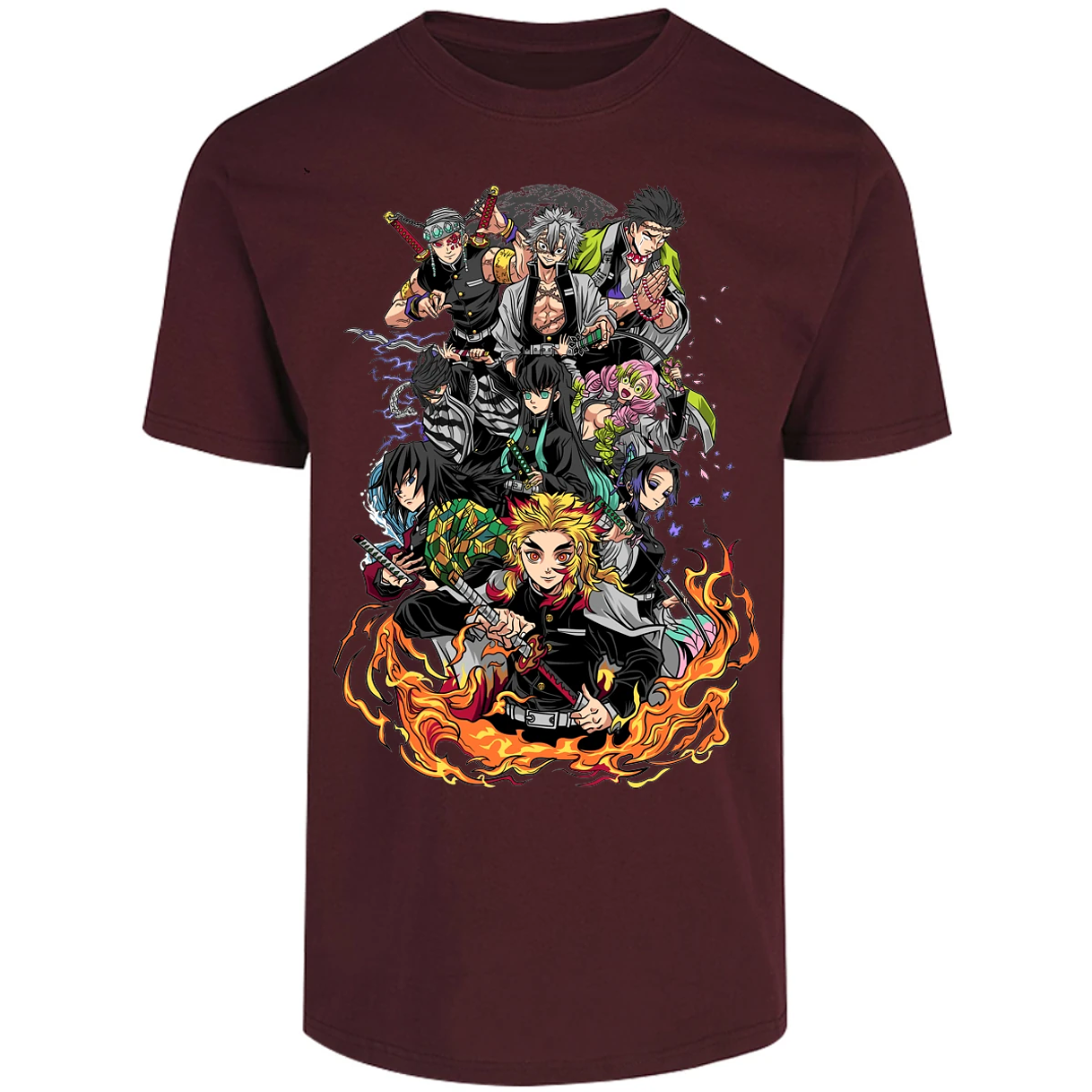 Playera Demon Slayer Pilares Kimetsu para Adulto 12